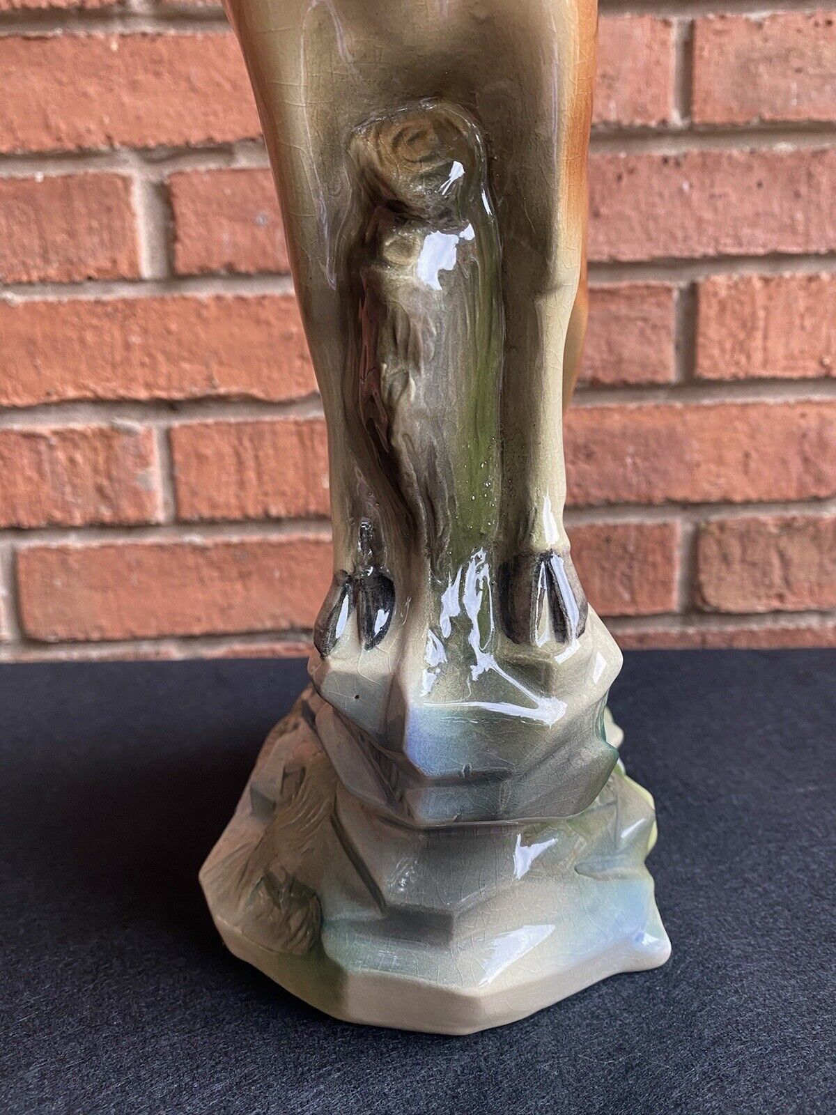 photo furniture Rare Art Deco Lustreware Large Deer Figurine Byjema Holland Foundry Mould No25