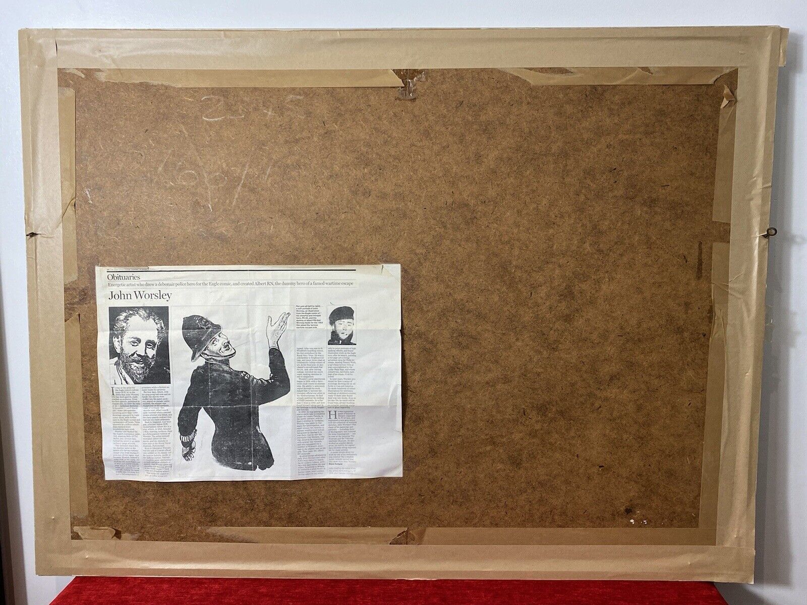 1500.0 British Artist John Worsley Large Pastle Artwork Title 'Treasure Island' 1972 photo