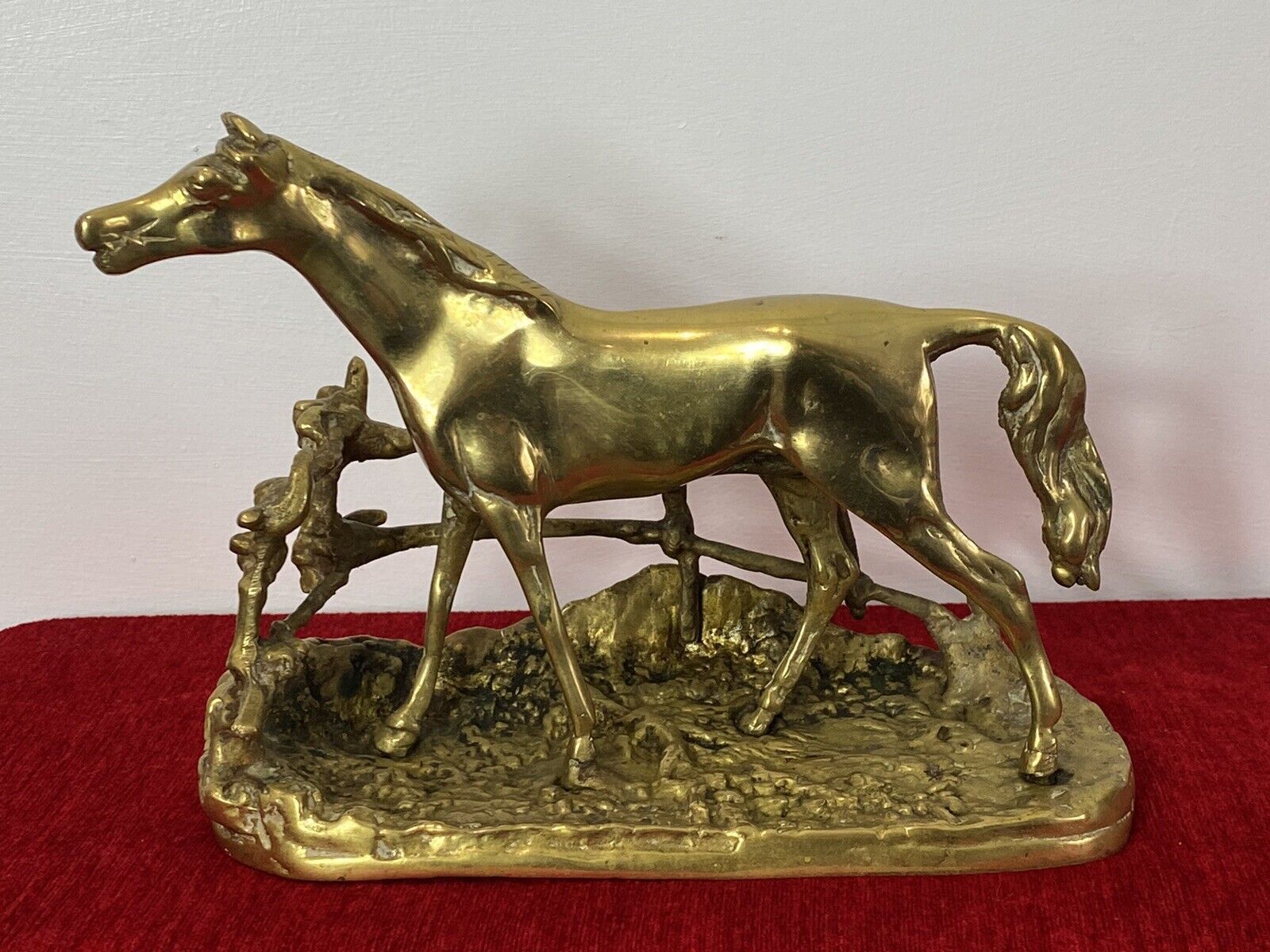 Brass Stallion Sculpture After P J Mene Titled Djinn Etalon Barbe photo furniture