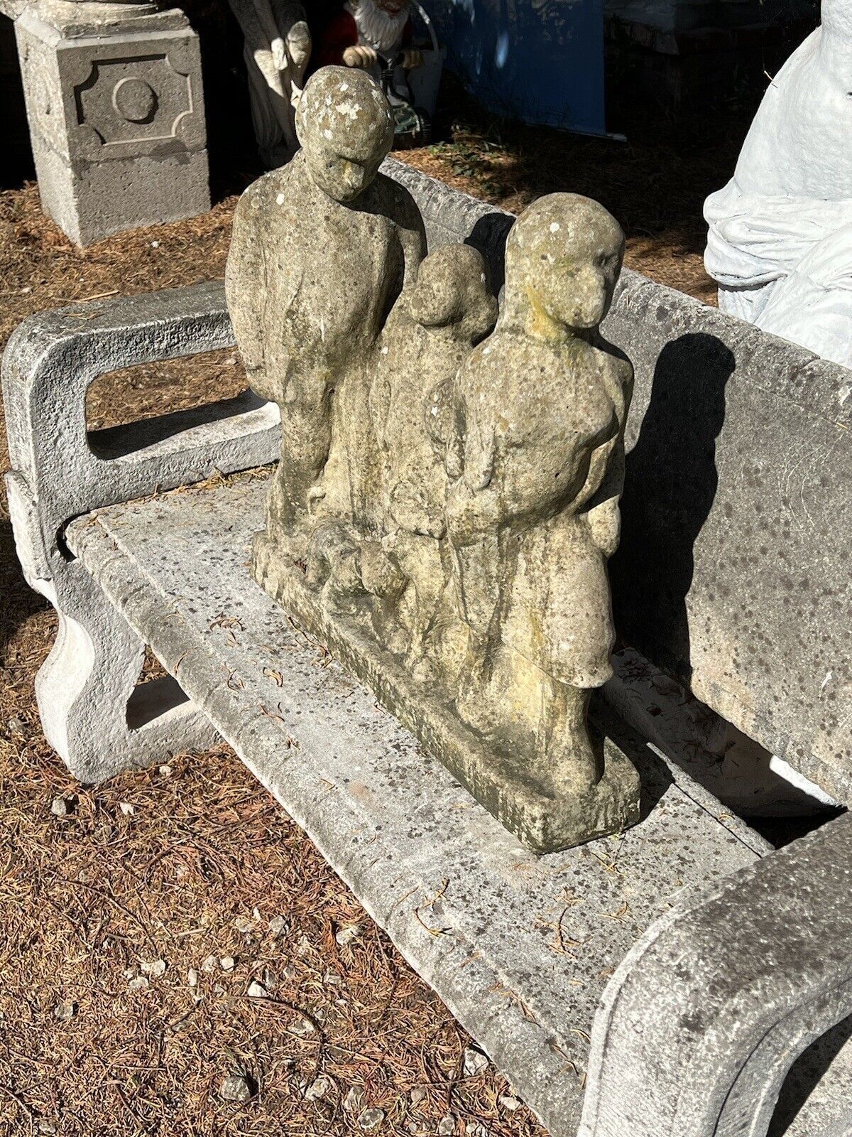Modernistic Henri Moore Style 'Family Walk' Garden Sculpture photo buy