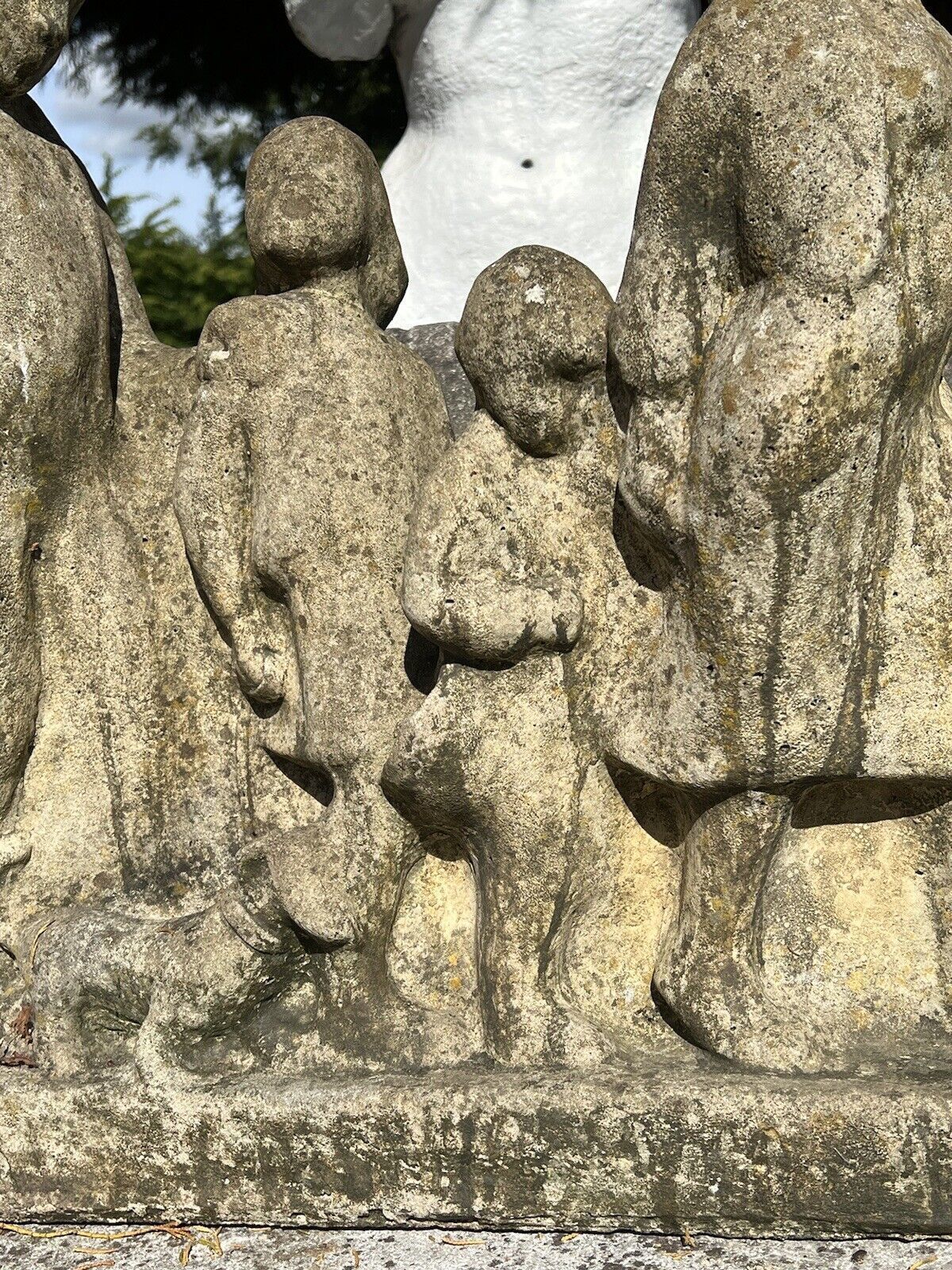 photo furniture Modernistic Henri Moore Style 'Family Walk' Garden Sculpture