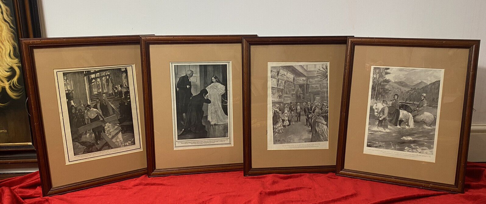 Art Set Of 4 19c Victorian Historic Royal Memrobillia Lithographs By British Artists photo