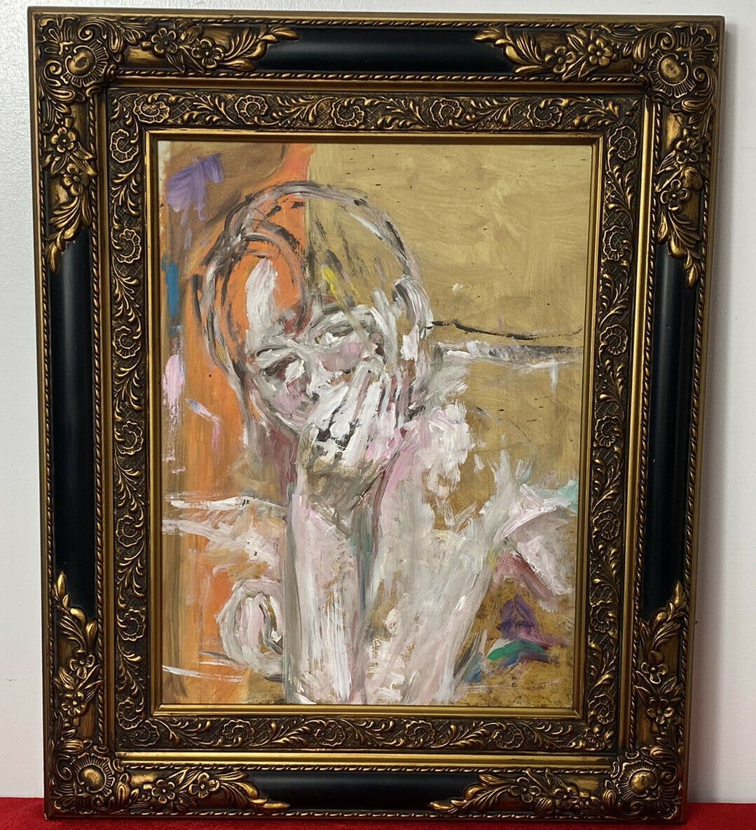 Impressionist Face And Hands Portrait Study By British Artist Micheal Jenkins photo buy