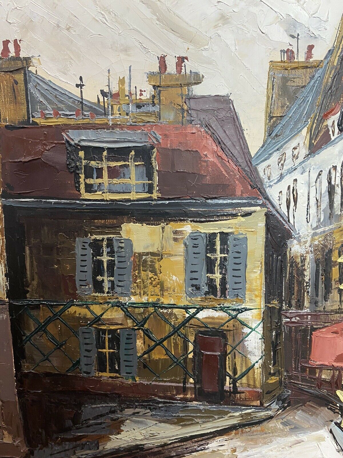 Parisian Street Scene ‘Maison Catherine’ Oil Work Of Art By Jose Daroca photo buy