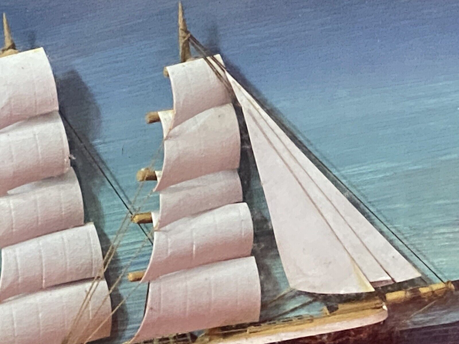 Nautical Diorama Model Artwork Of Historic British Tea Clipper Ship ‘Cutty Sark photo vinterior