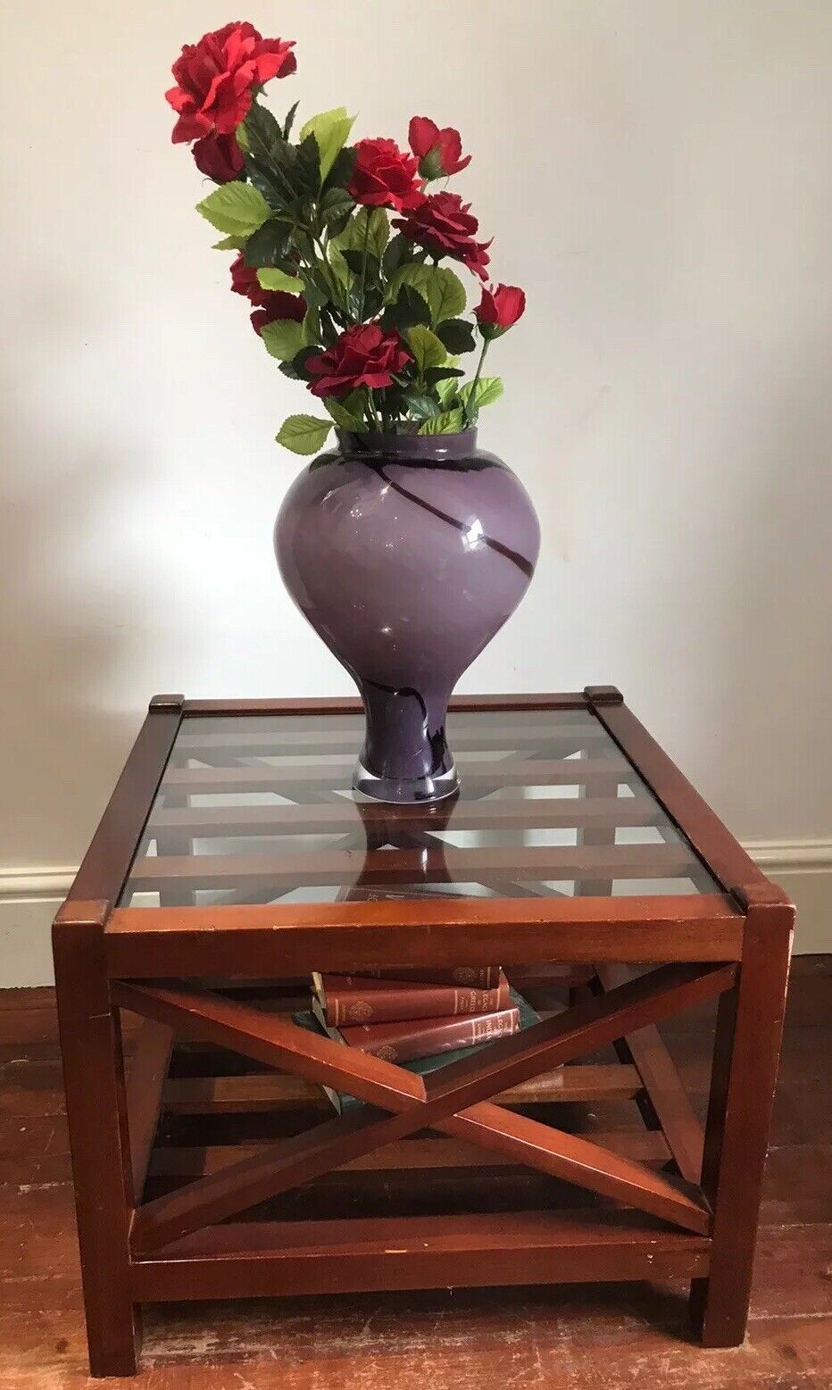 Sea Captains Mahogany X Frame Coffee Table Stunning Maritime Piece photo vinterior