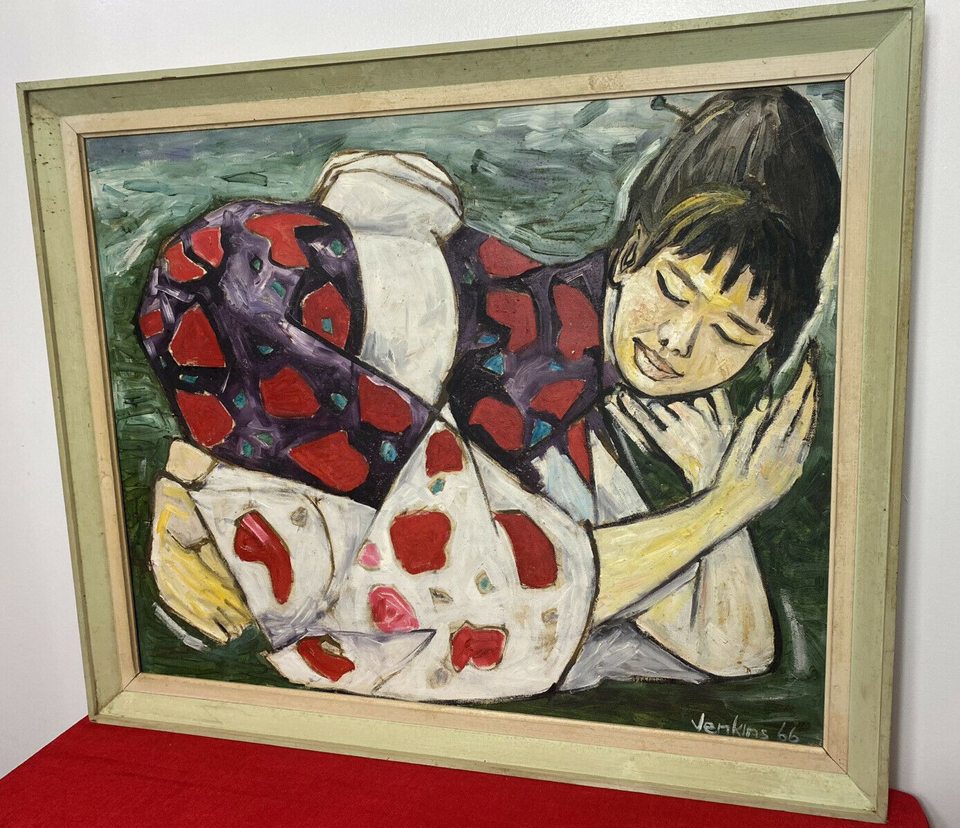 Sleeping Geisha’ Contemporary Oil Artwork By Michael Jenkins Of Cumbria photo for sale