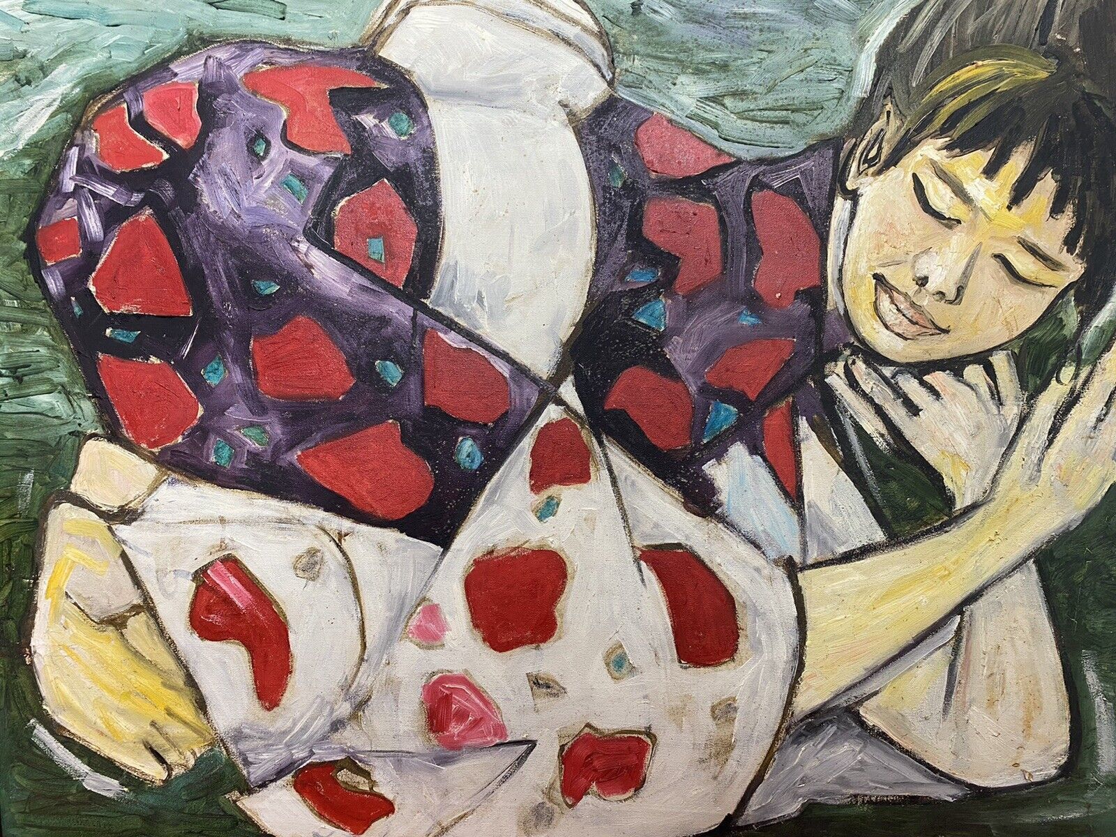 Sleeping Geisha’ Contemporary Oil Artwork By Michael Jenkins Of Cumbria photo 950.0