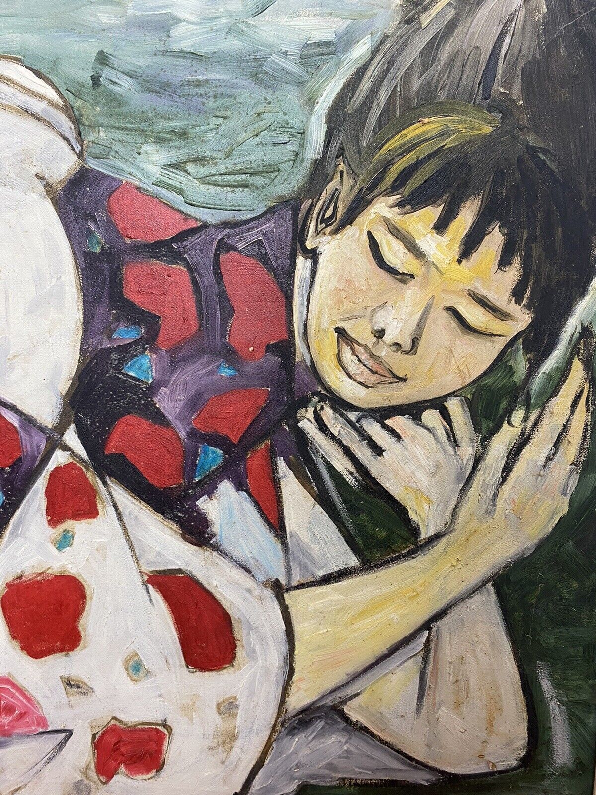 Sleeping Geisha’ Contemporary Oil Artwork By Michael Jenkins Of Cumbria photo vinterior