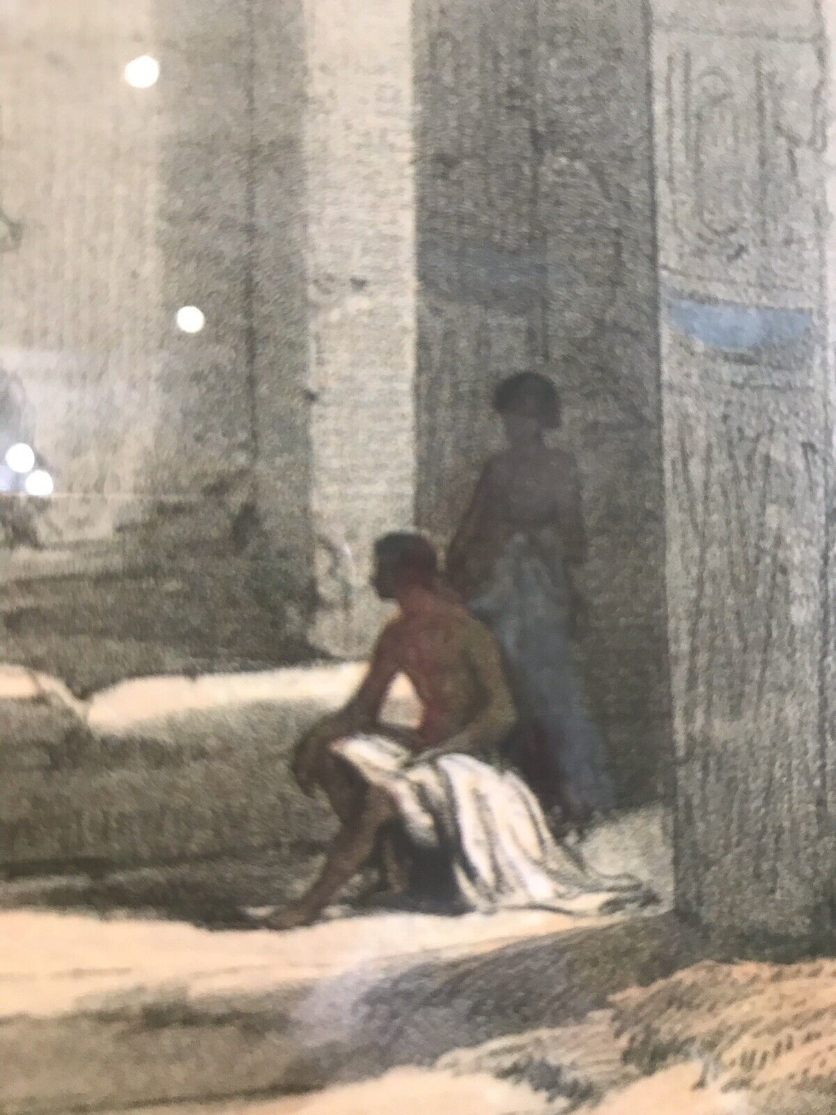 Fine Lithograph ‘View Under The Grand Portico Philae Egypt’ David Roberts R.A photo vinterior