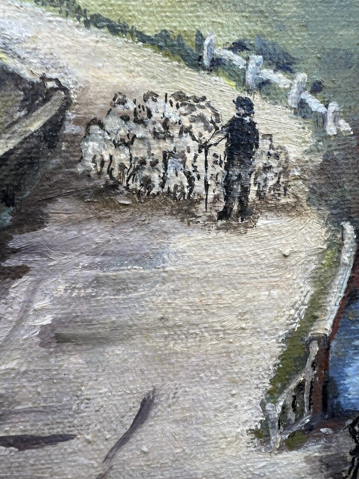 photo for sale 20th Century Gloucestershire Landscape Oil Painting By Artist Irene Baker