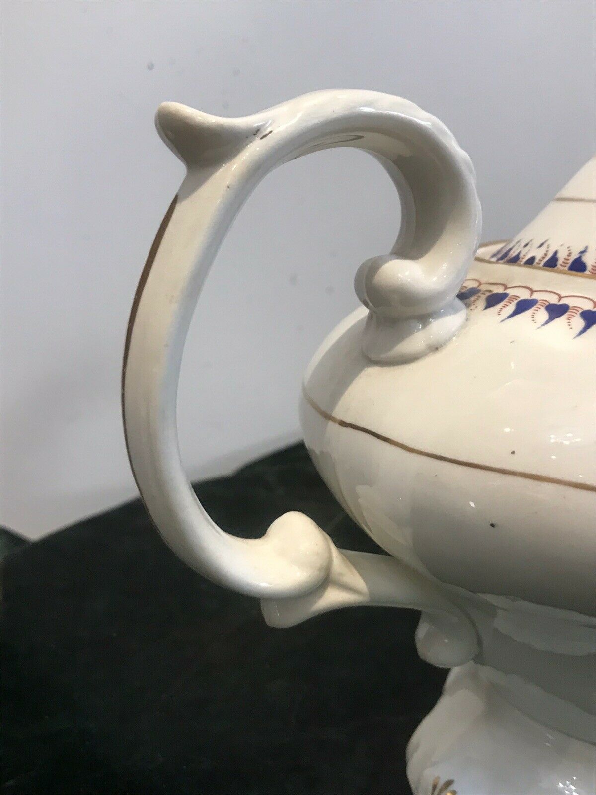 Home Decor Fine Ornate Porcelain Napoleonic ‘Limoges’ France Floral Gilt Decoration Tea Pot photo