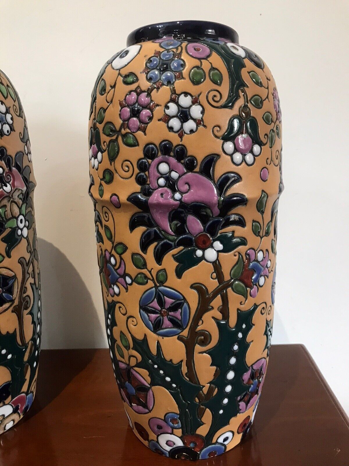 Stunning Pair Of Art Noveau Period Museum Grade Amphora Vases photo buy