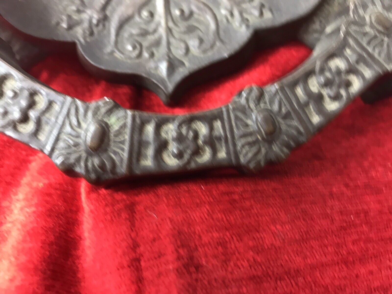 photo furniture Fine Antique French 18th Century Bronze Noblemans Door Knocker