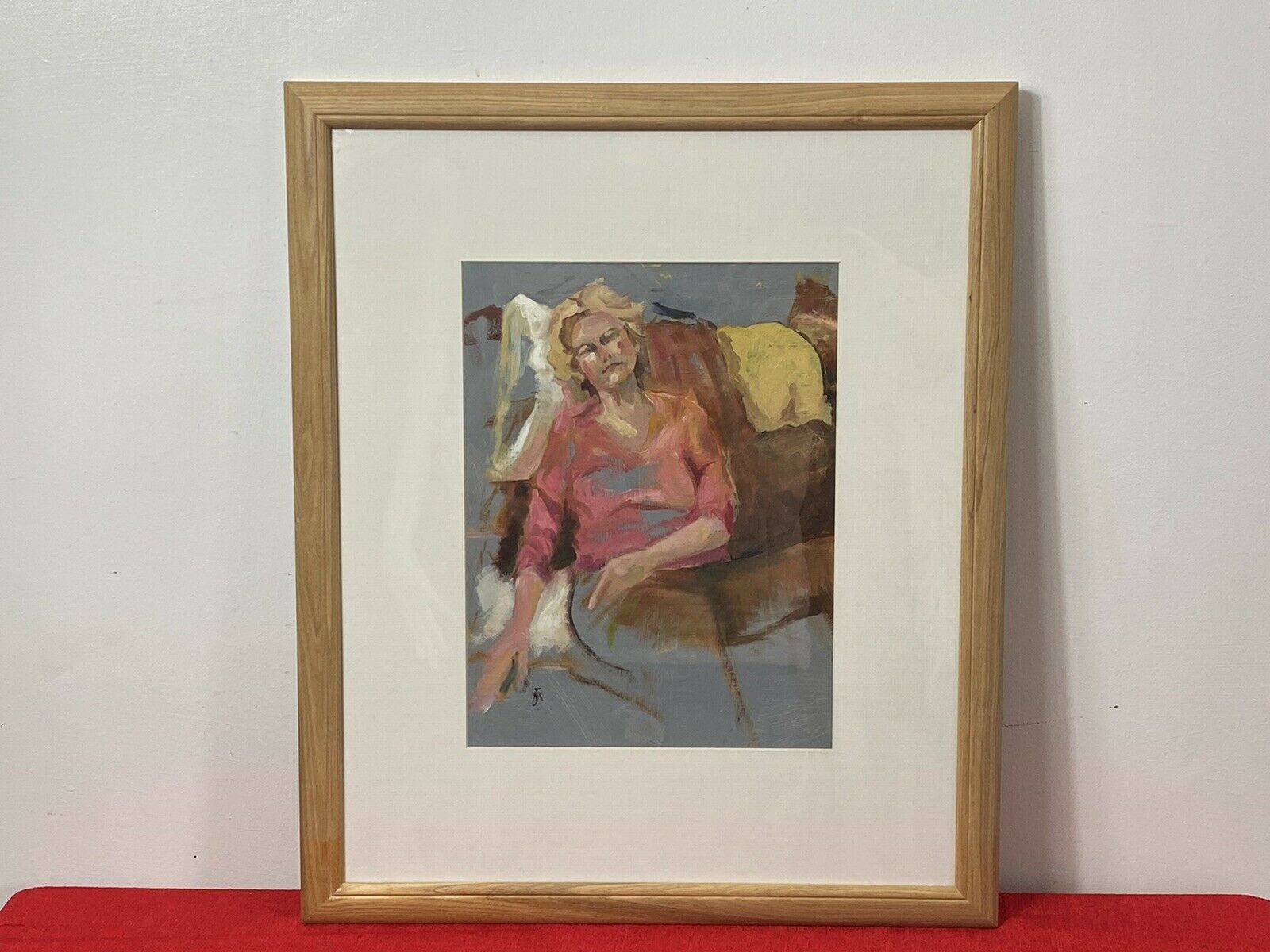 Modern Art Portrait Of Lady Muse ‘Helen’ By Artist Michael Jenkins
