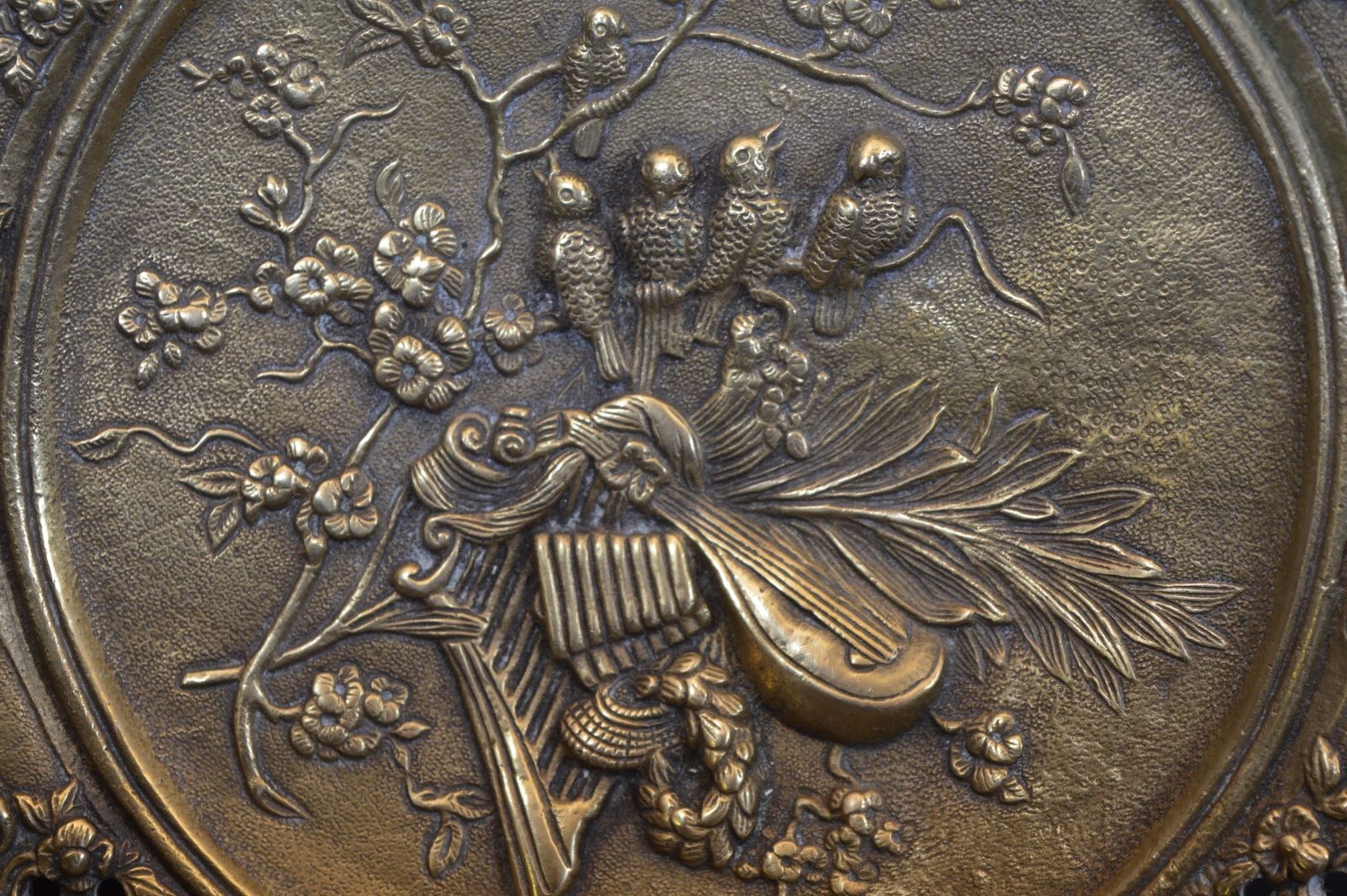 Large (4 Kg ) Bronze Centre Piece/Decorative Plate,C1870 photo for sale