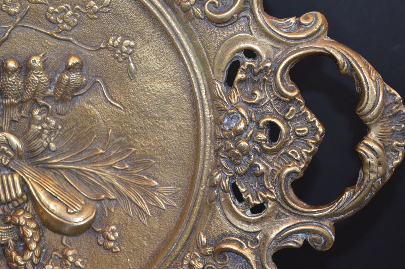 Large (4 Kg ) Bronze Centre Piece/Decorative Plate,C1870 photo Art