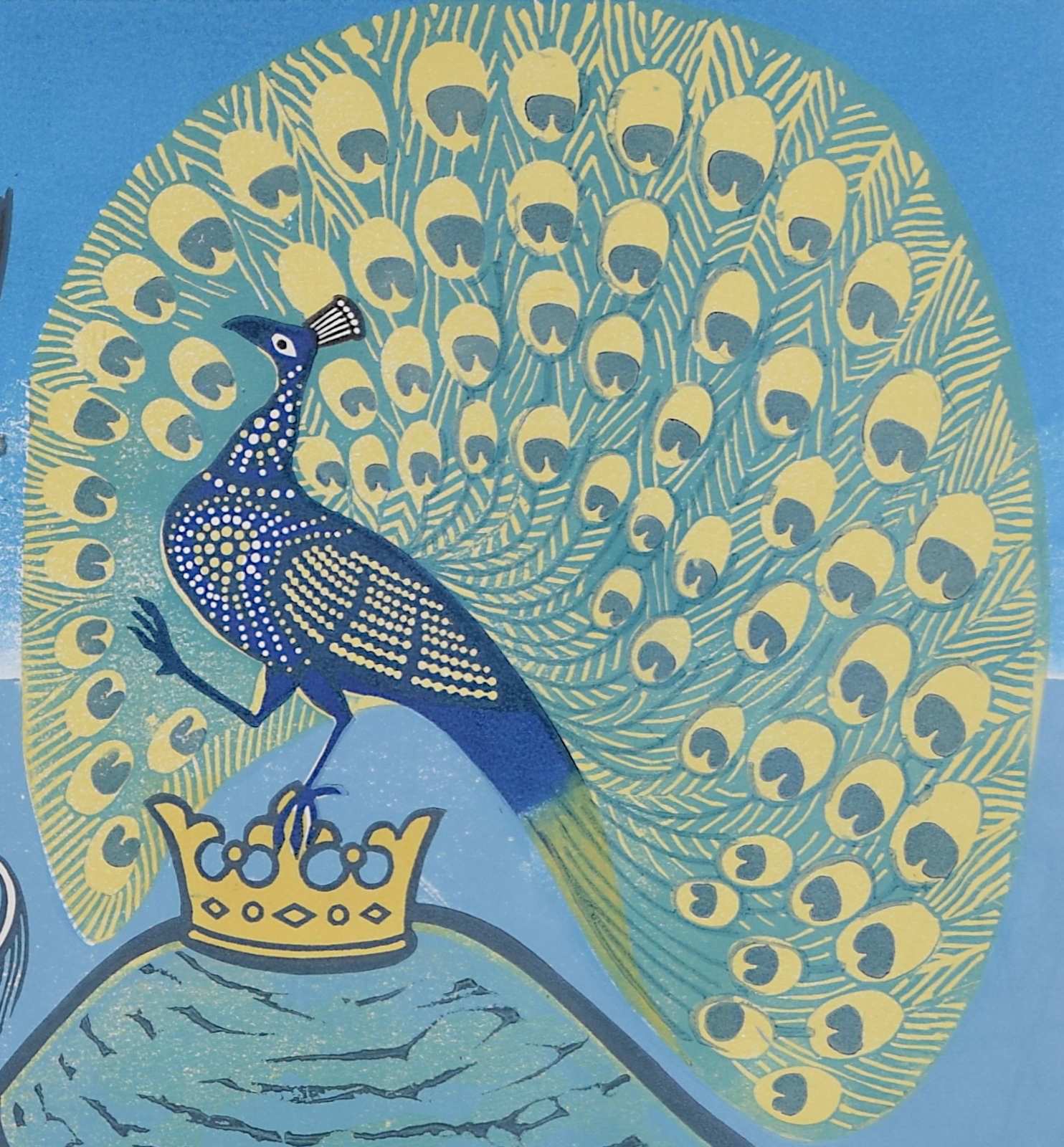 Edward Bawden Aesop’s Fables: Peacock And Magpie (1970) photo 3250.0