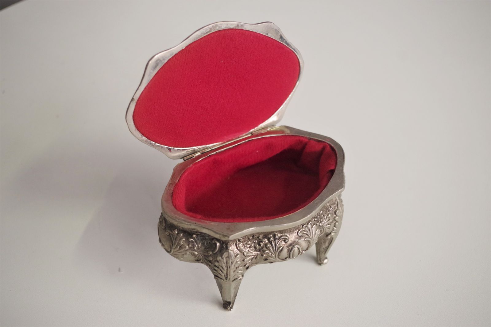 Metal Jewelery Box From The 1950s photo vintage