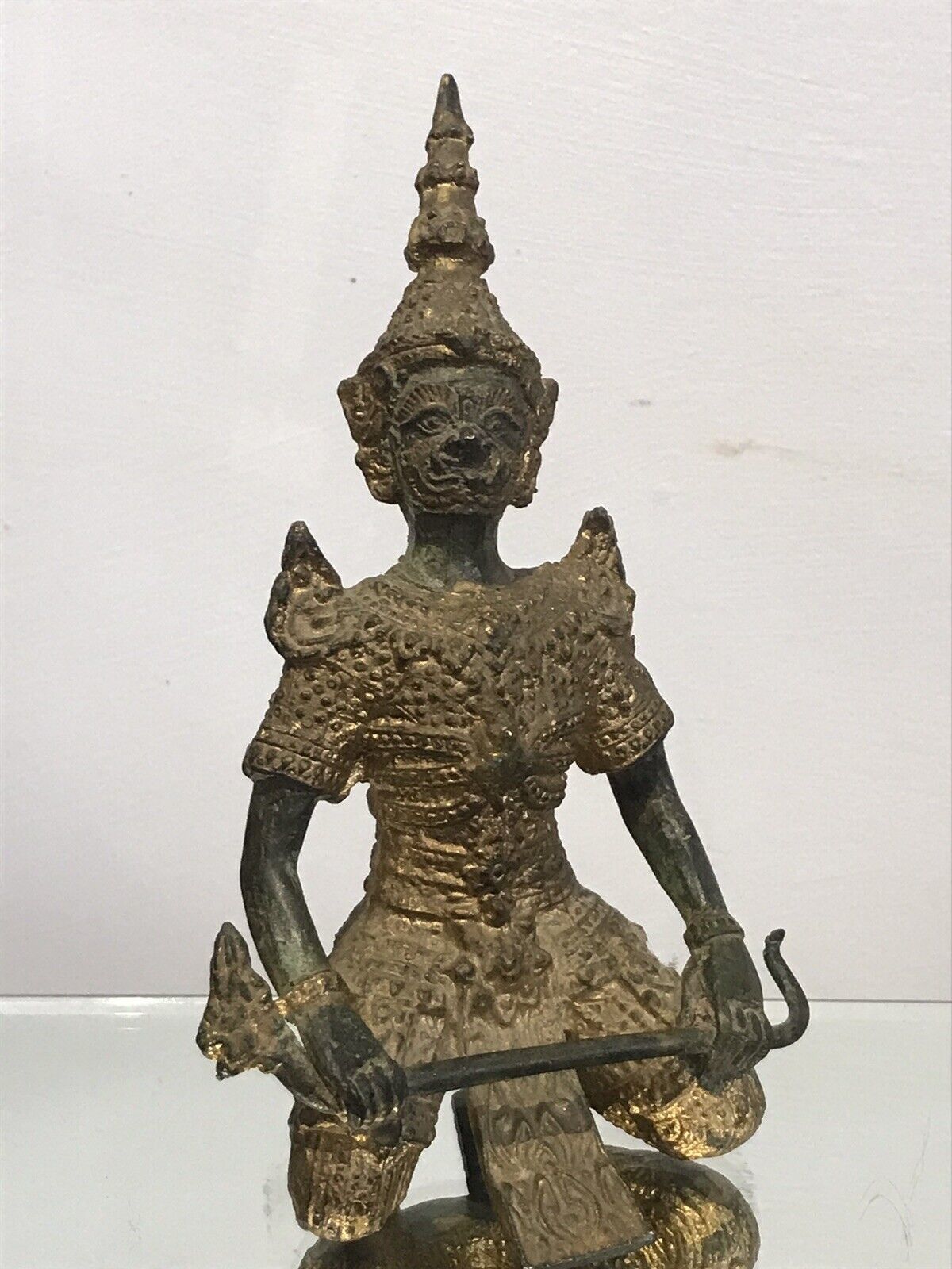 Home Decor Exceptional 19th Century Gilt Bronze Meditation Pose Buddha In Fine Detail photo
