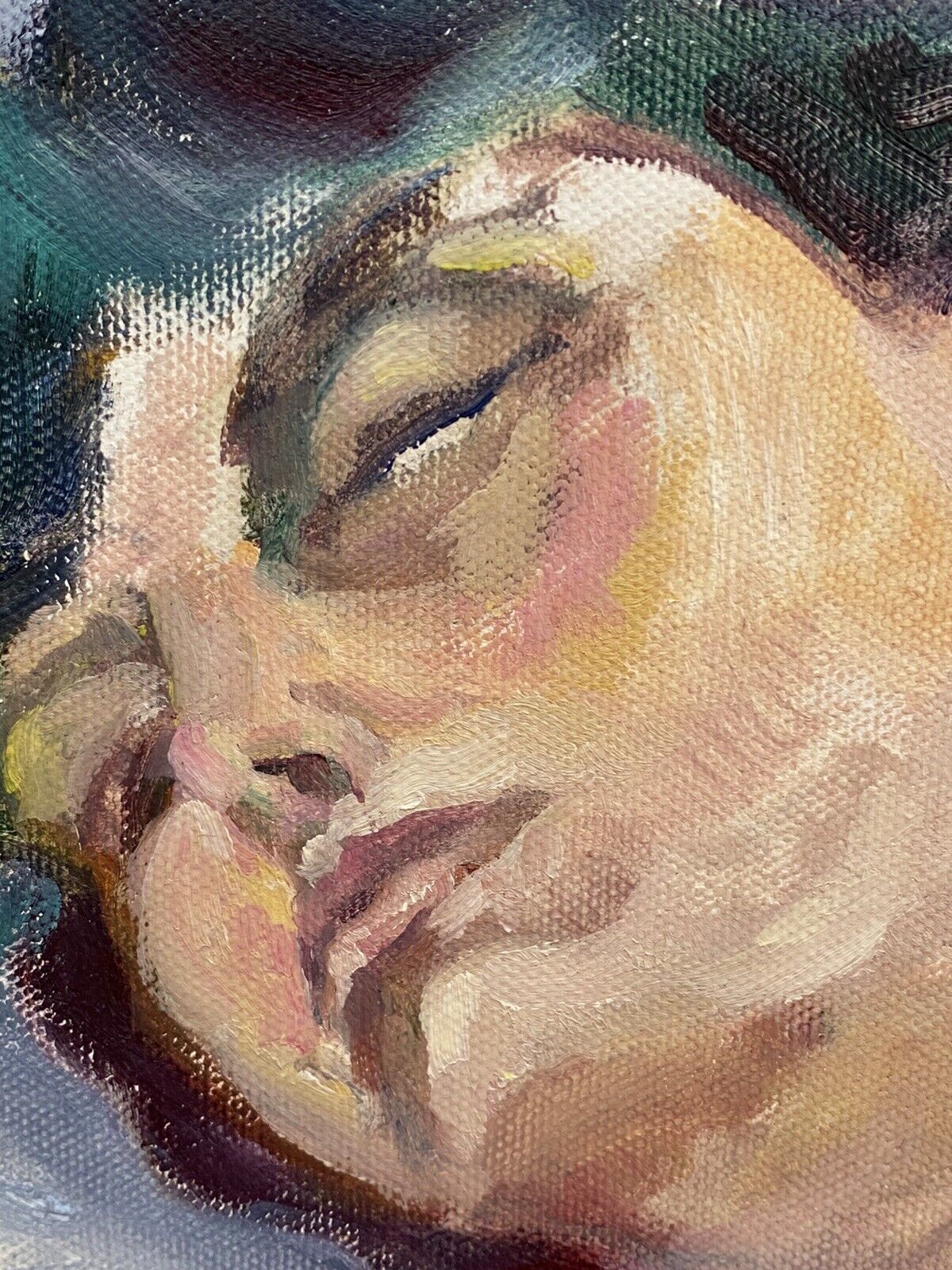 Figurative Nude Portrait Of Resting Female Muse By Artist Michael Jenkins photo 425.0