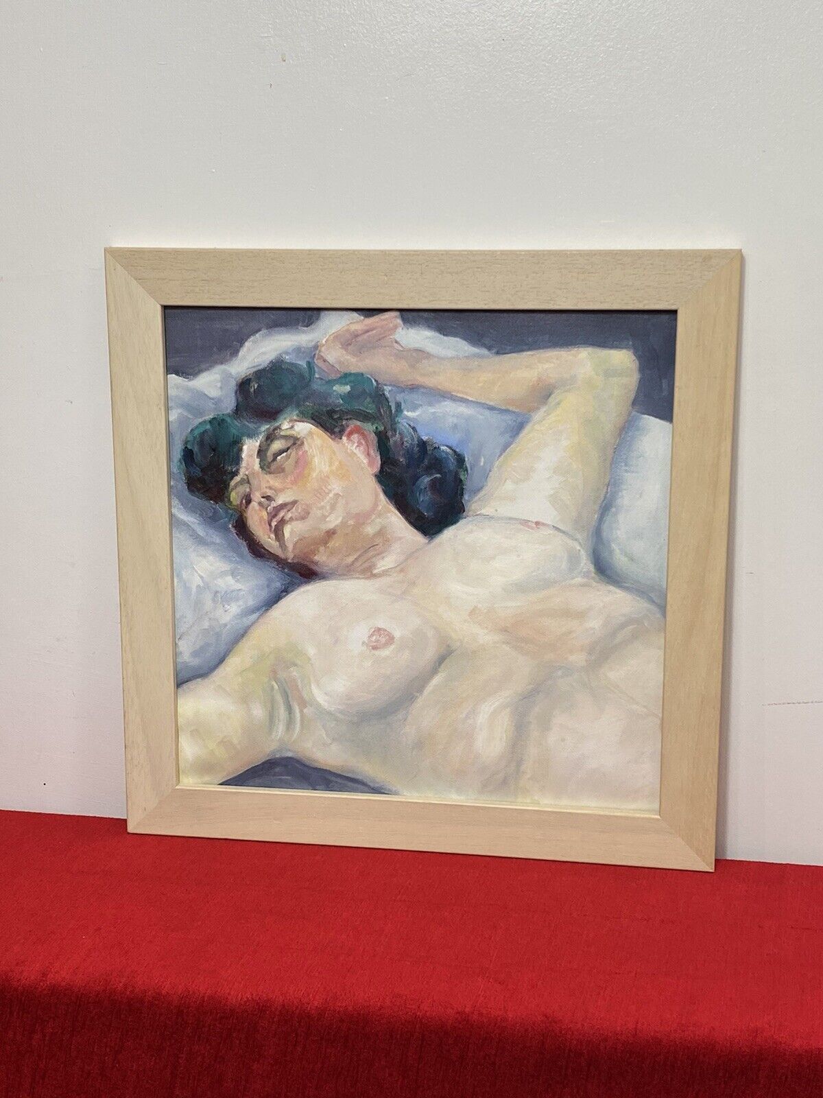 Figurative Nude Portrait Of Resting Female Muse By Artist Michael Jenkins photo vinterior