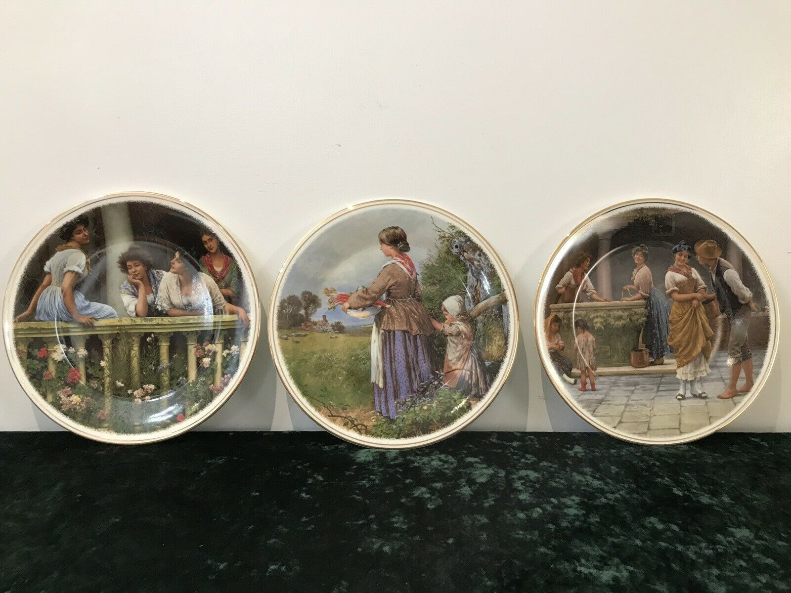 Collection Of 3 Decorative Porcelain Wall Plates
