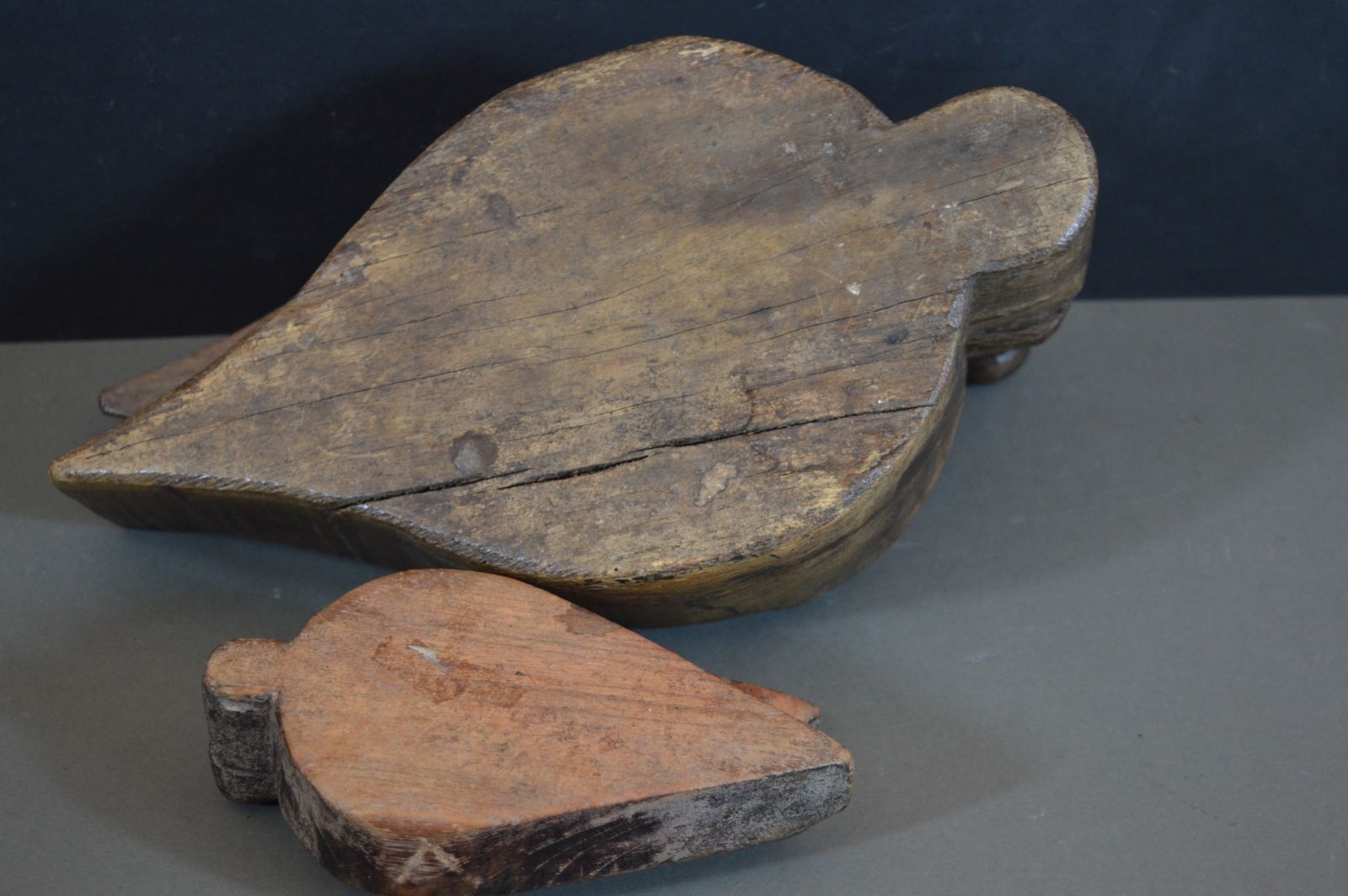 photo furniture 2 Indian Hand Carved Hardwood Spice Boxes,C1870