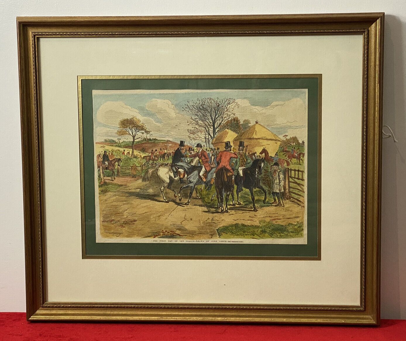 First Day Of The Season Characterised Etching By British Illustrator John Leech photo furniture