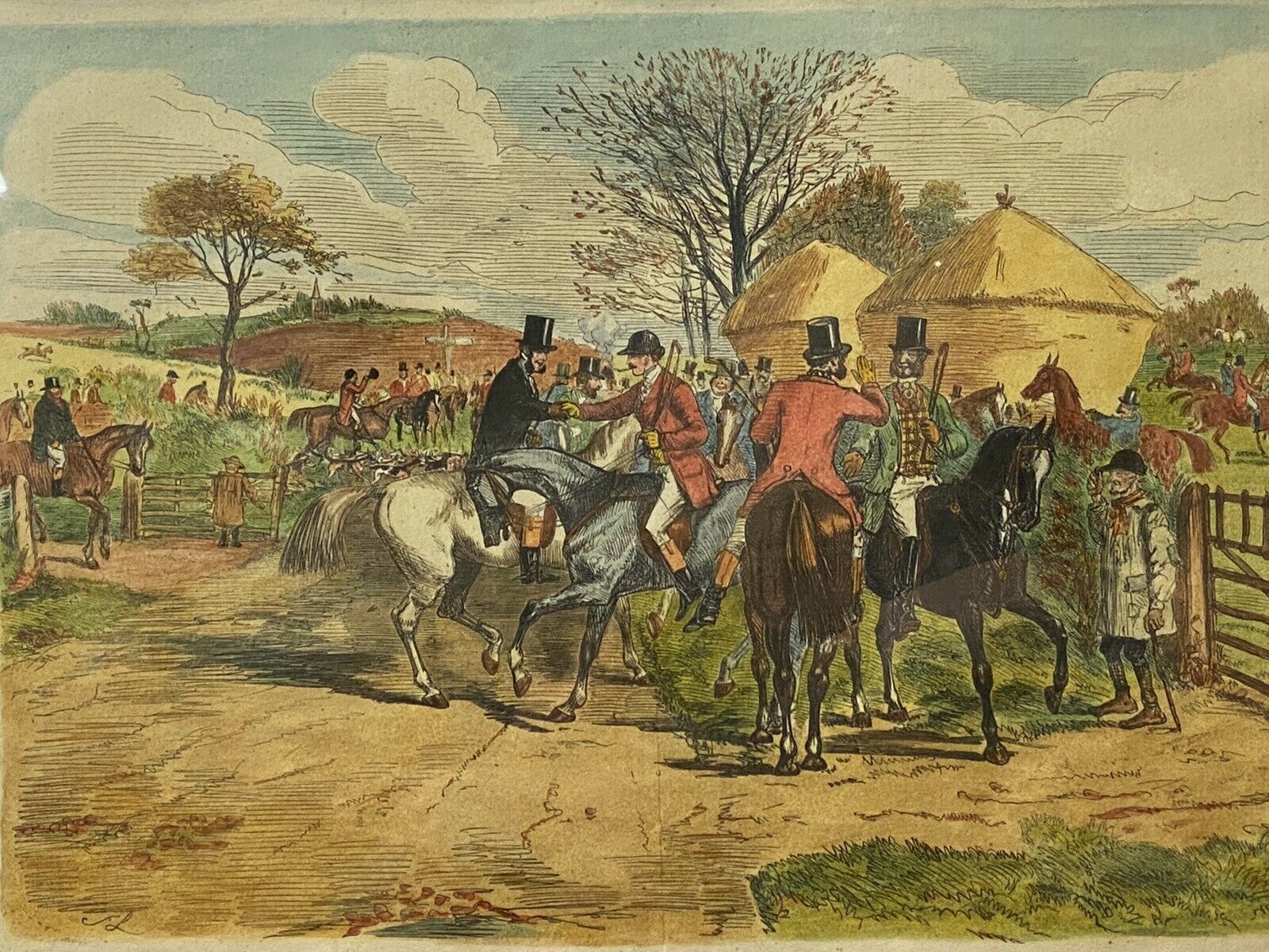 First Day Of The Season Characterised Etching By British Illustrator John Leech photo Art