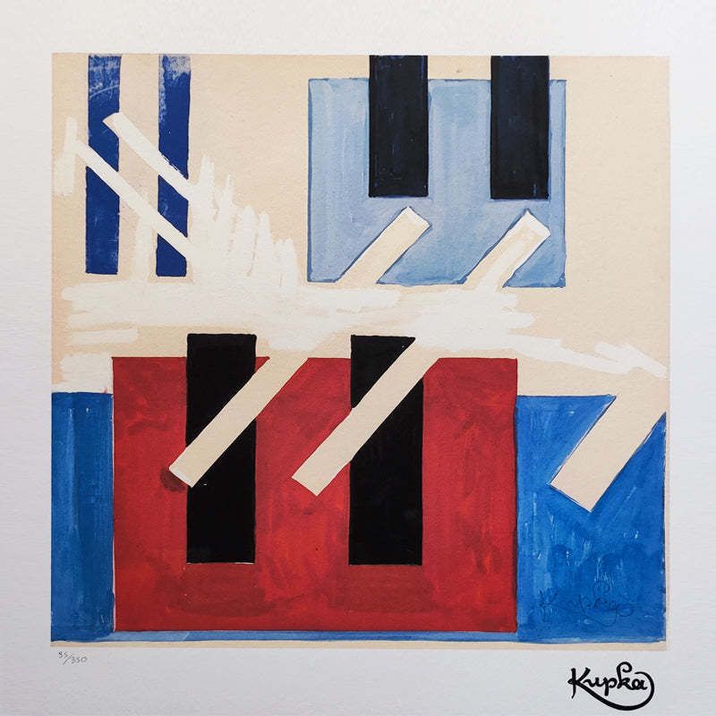 1970s Original Gorgeous František Kupka Limited Edition Lithograph photo furniture