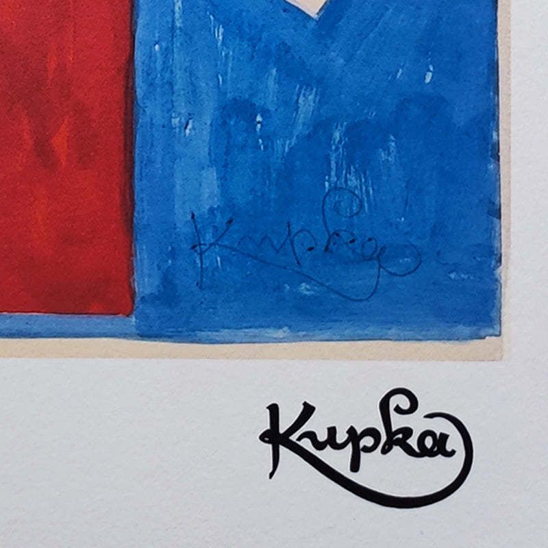 1970s Original Gorgeous František Kupka Limited Edition Lithograph photo vintage