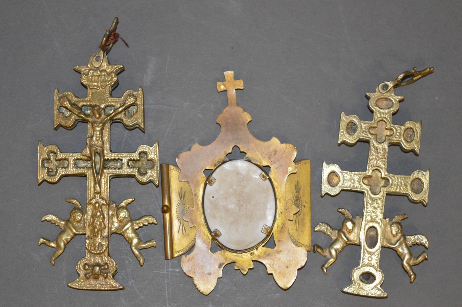 3 Spanish Religious Devotional Pieces,C1890 photo furniture