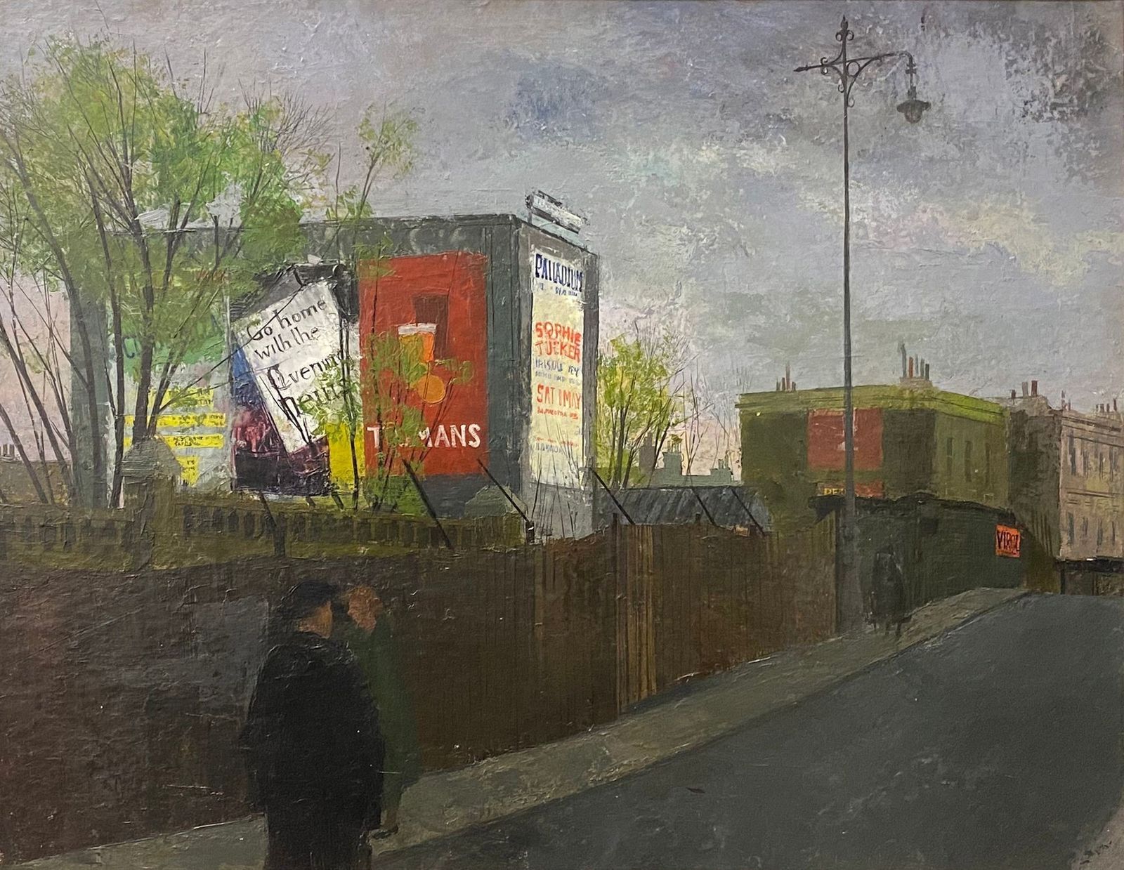 Heather Copley (1918 2001) 'Street Scene, West London' photo furniture