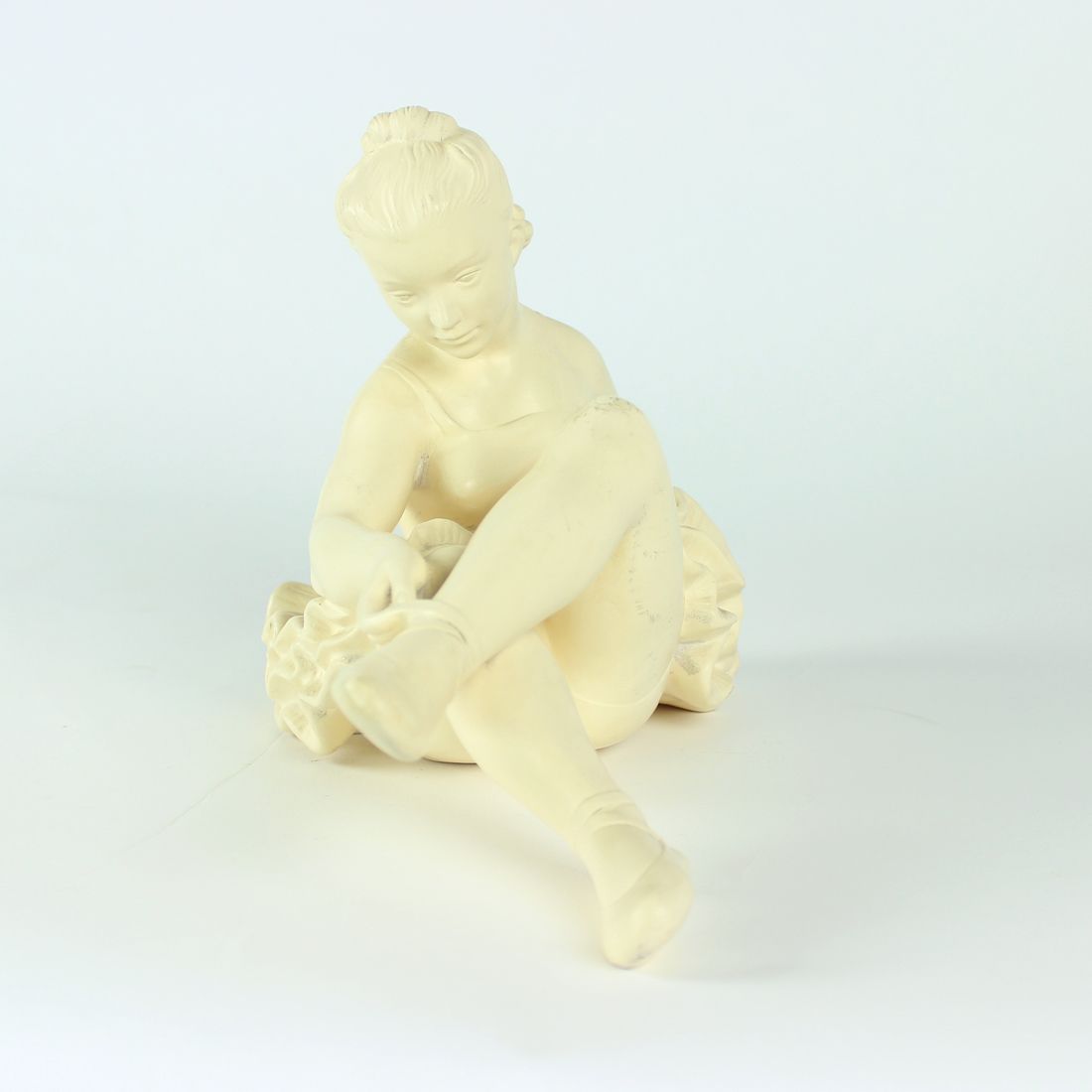 Mid Century Plaster Sculpture Of Ballet Dancer, Jihokera, Czechoslovakia 1960s photo vinterior