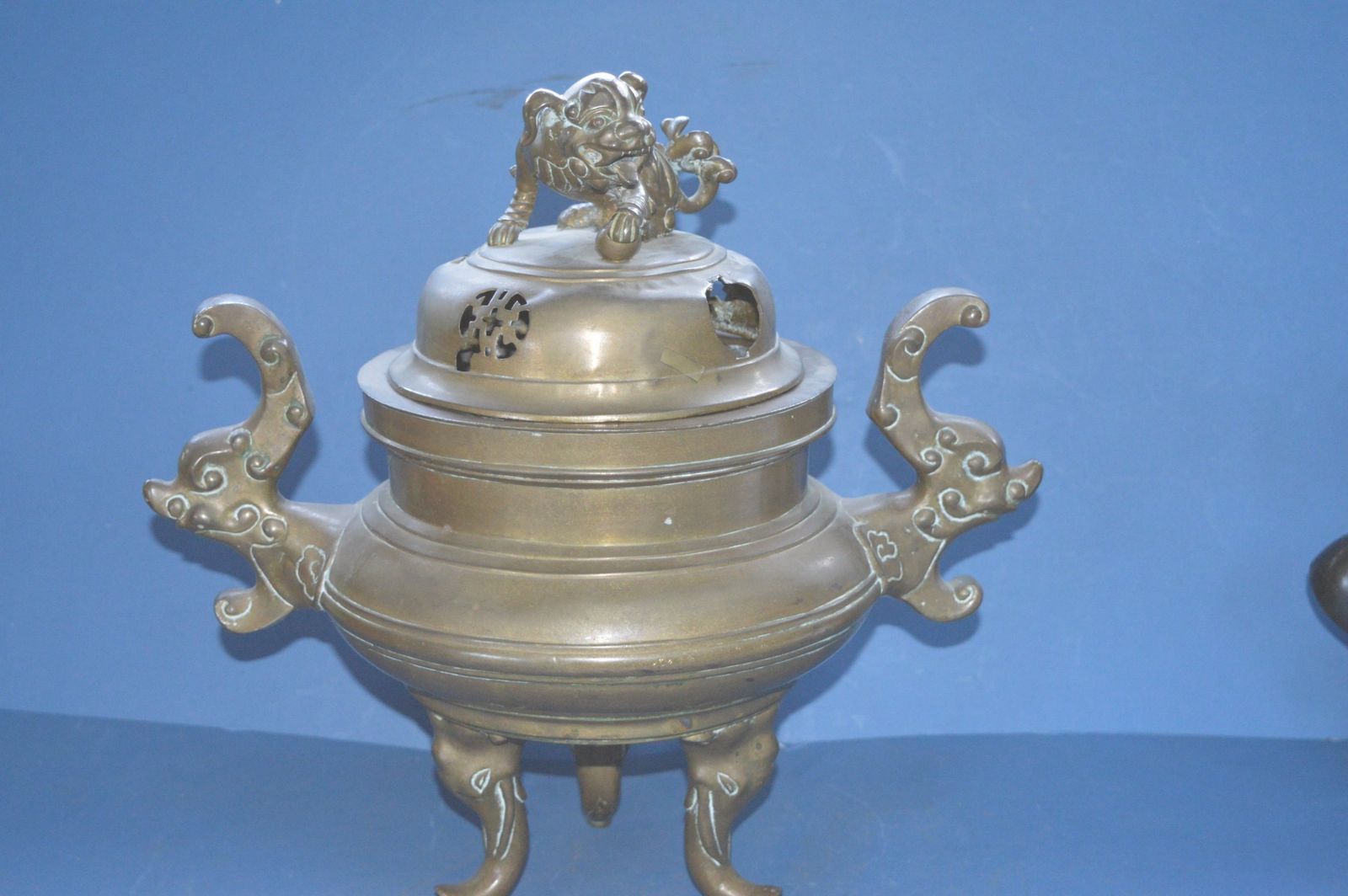 Very Large Chinese Bronze Lidded Censer, C1870.