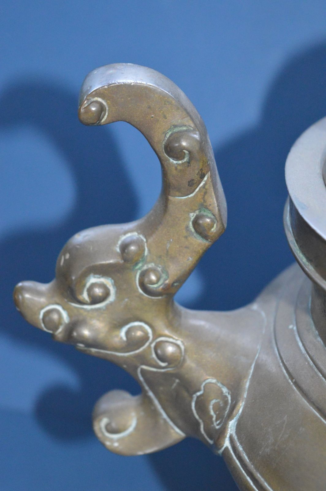 Very Large Chinese Bronze Lidded Censer, C1870. photo 595.0