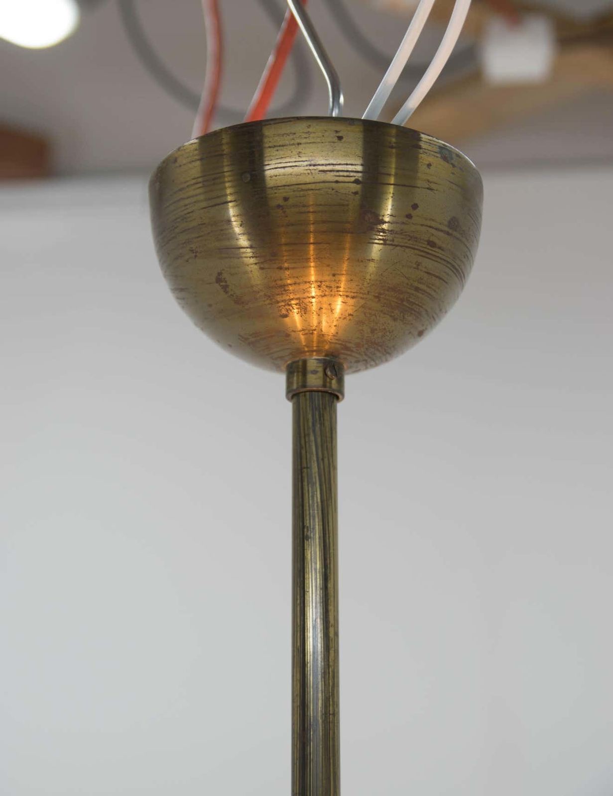 Rare Bauhaus Chandelier By Ias, 1930s photo vinterior