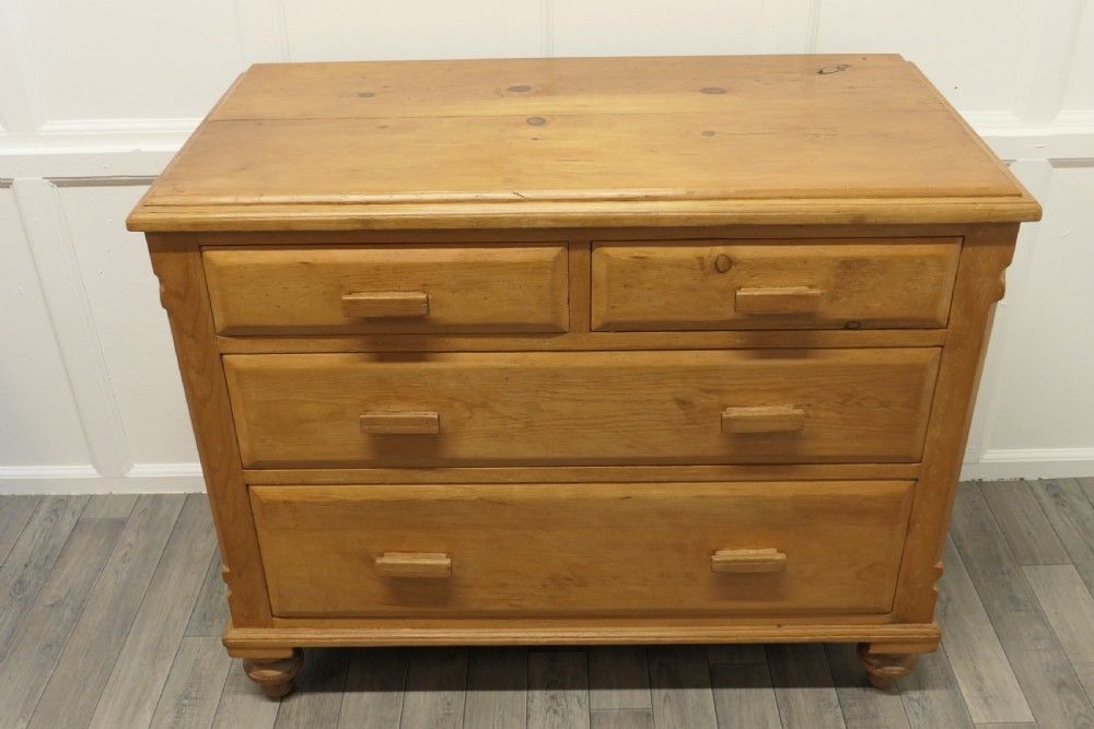 Victorian Stripped Pine Chest Of Drawers photo furniture