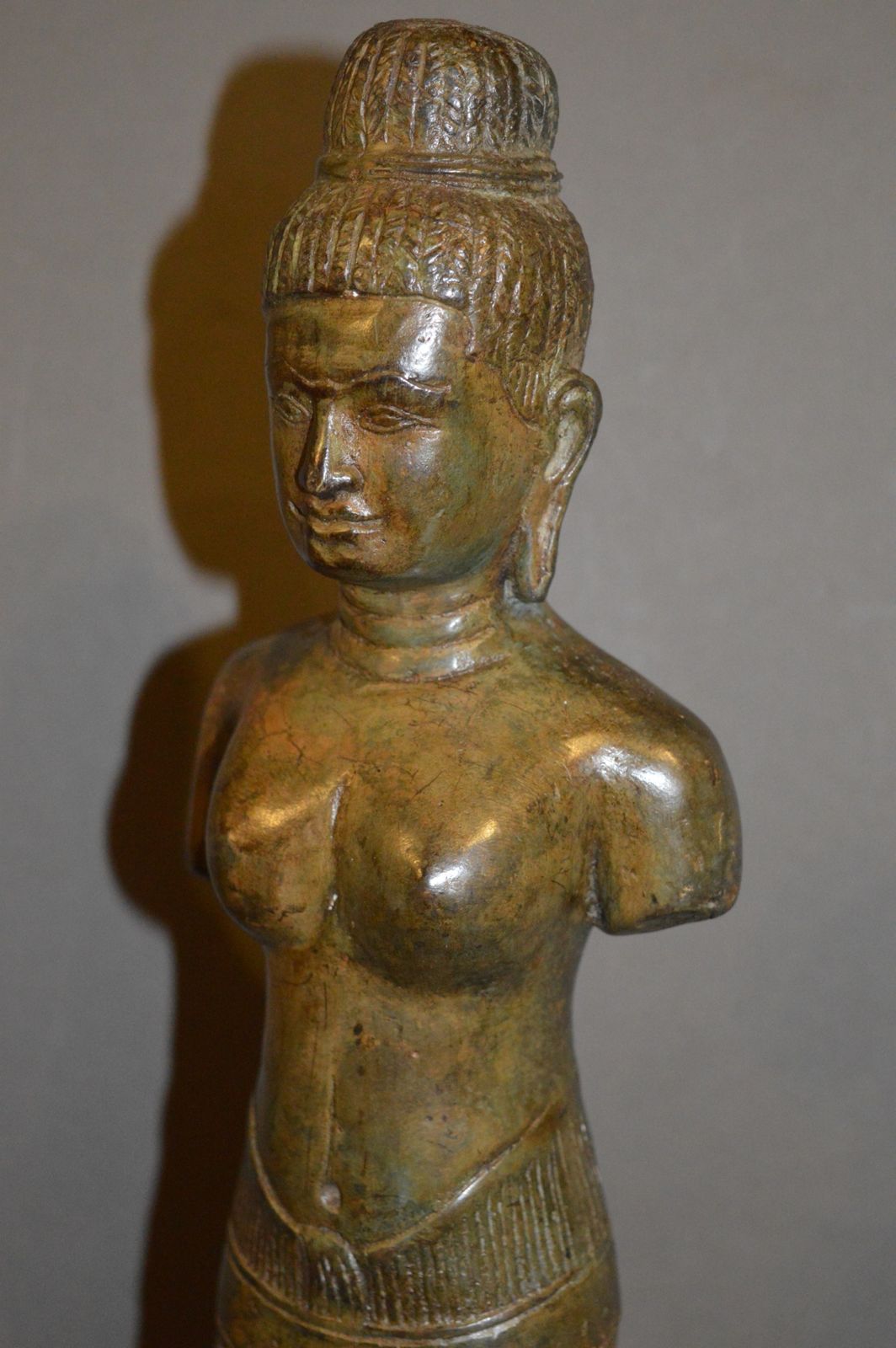 photo vintage Tibetan Statue Buddhist Goddess Tara,C1890
