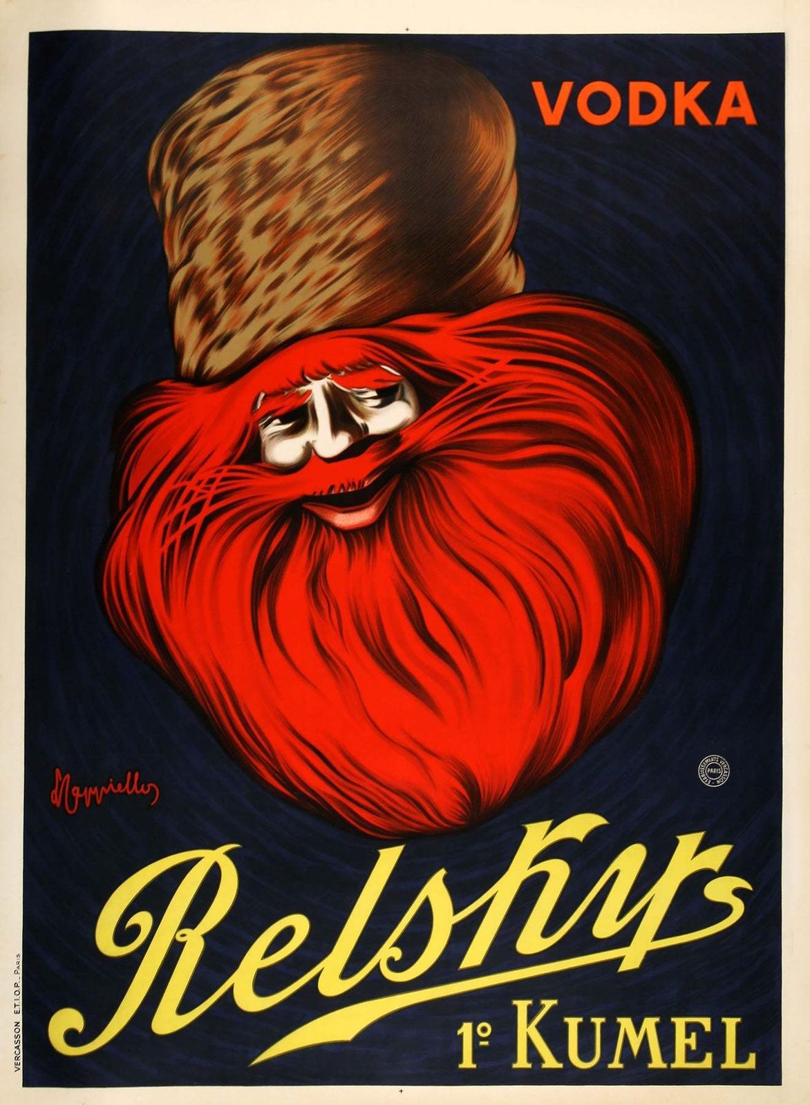 Relsky C1925 Vintage French Vodka Alcohol Poster, Cappiello