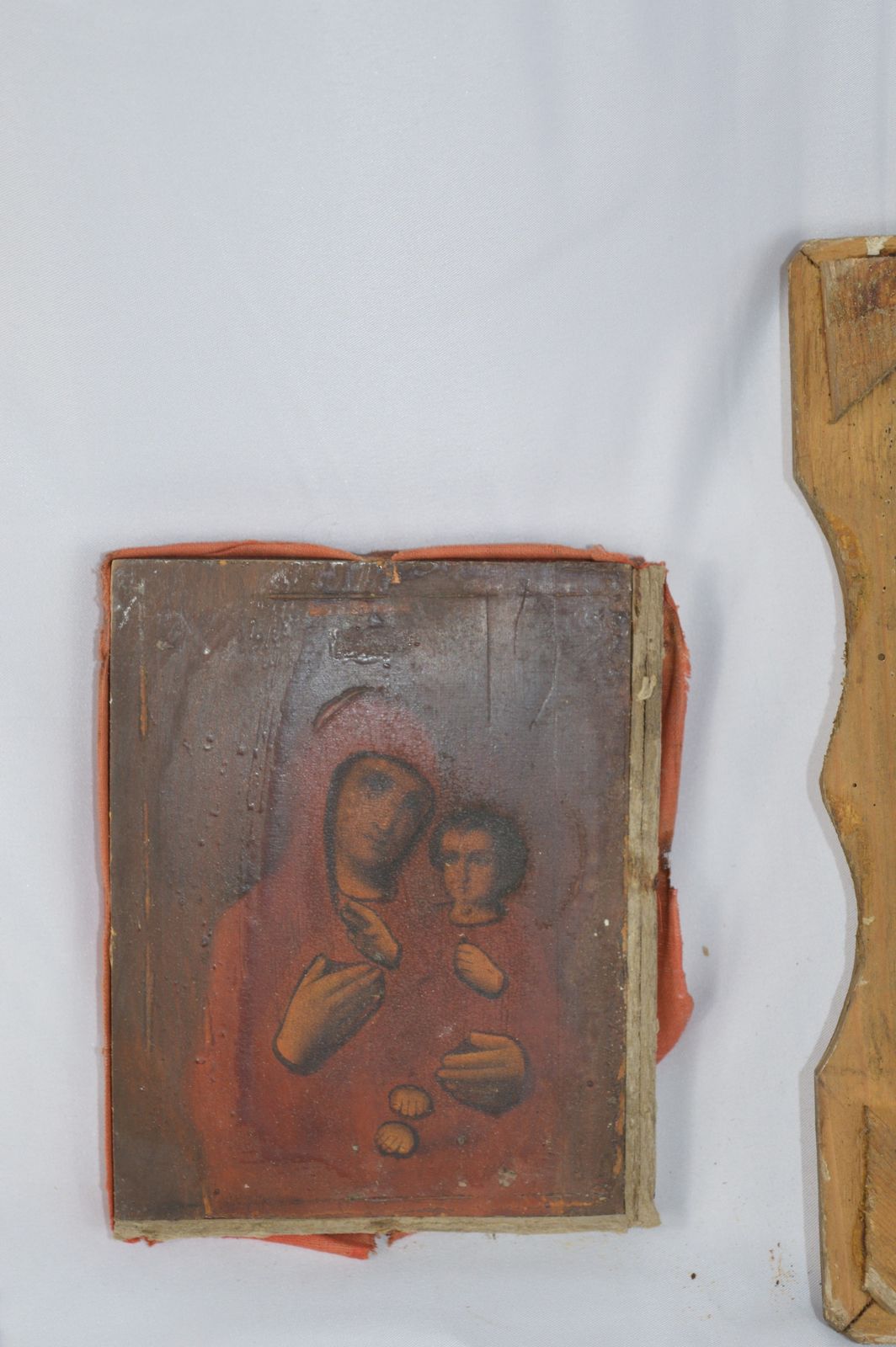 Art Early 20th Century Russian Icon, Framed Oil On Wood Panel,C1910 photo