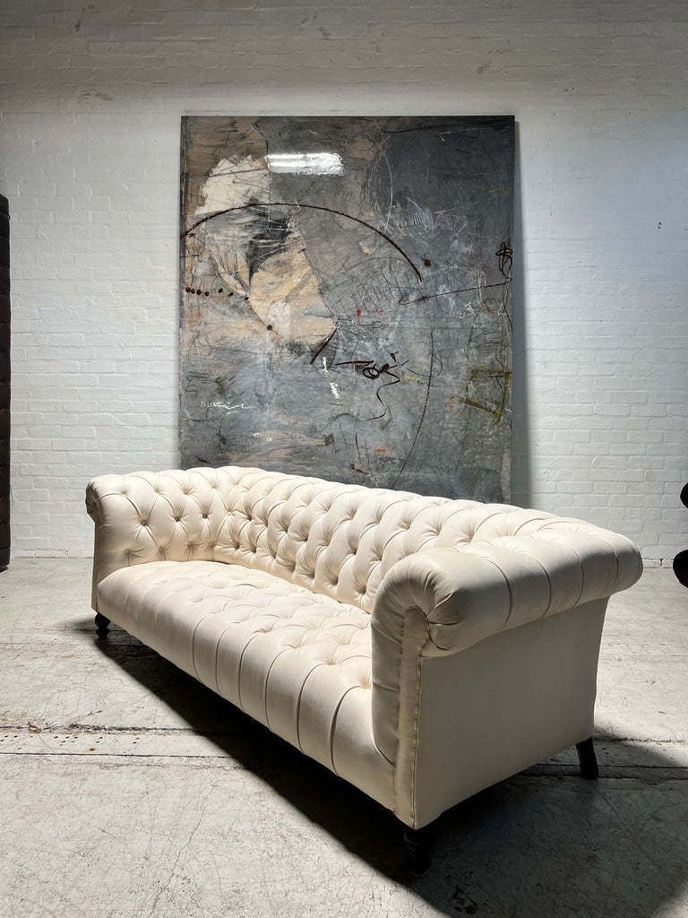 Excellent Antique 19thc Victorian Chesterfield Sofa   Fully Restored And To Be Dyed   4 Seat photo Furniture