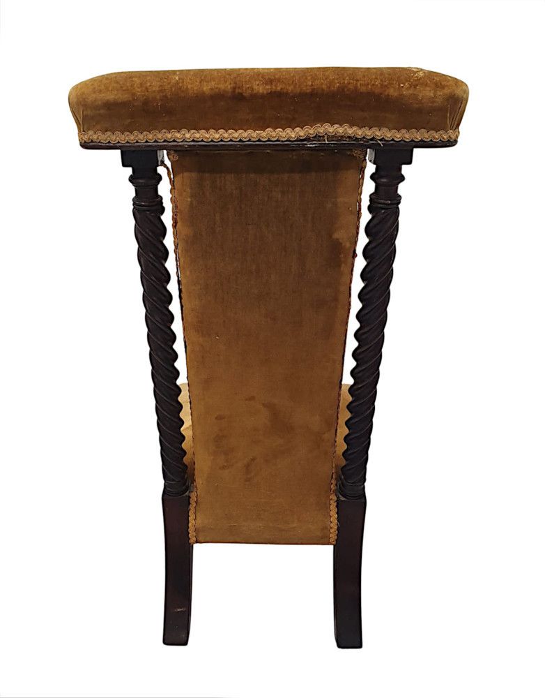 A Lovely Early 19th Century Prie Dieu Prayer Chair photo Furniture