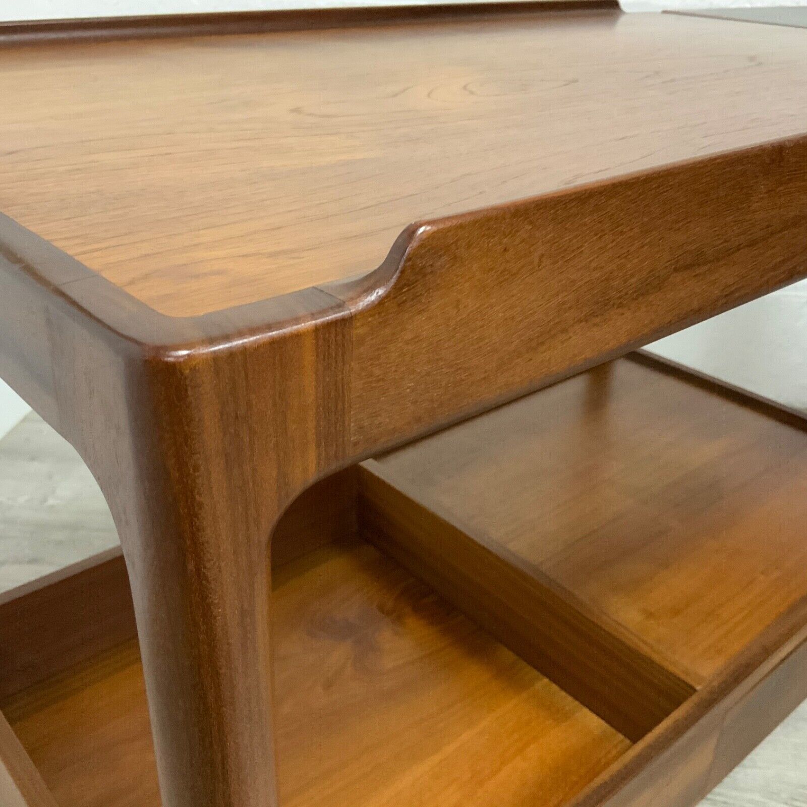 Danish Teak Bar Cart Drinks Serving Trolley By Ib Kofod Larsen For G Plan photo Furniture