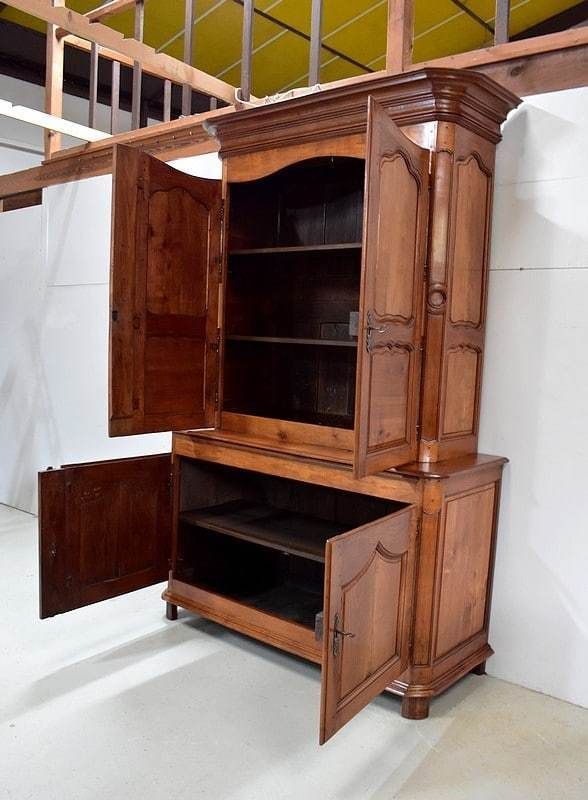 Buffet Two Regional Bodies In Cherry, Louis XIV Period   1740 photo Furniture