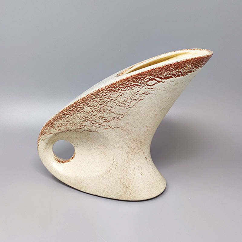 1960s Gorgeous Vase By Bertoncello In Ceramic. Made In Italy photo Home Decor
