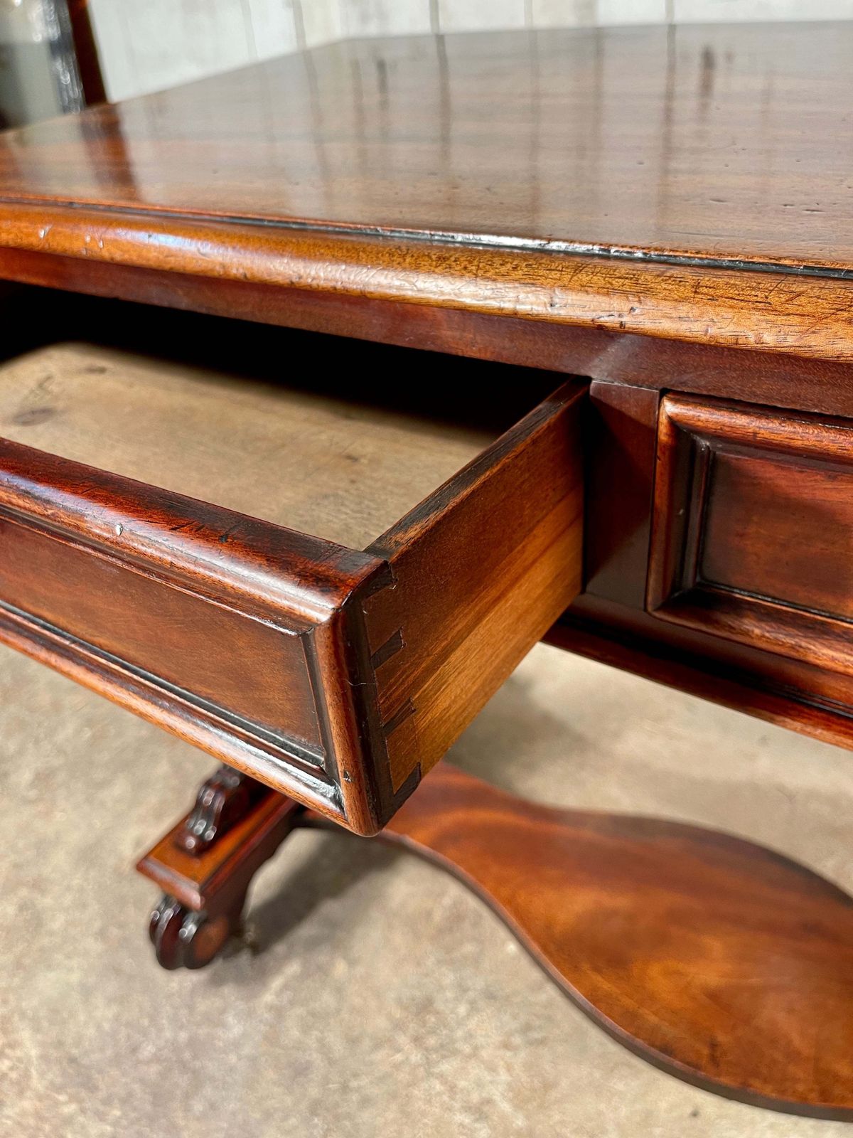 Antique Cuban Mahogany Console/Writing Desk/Side Table Circa 1850 photo for sale