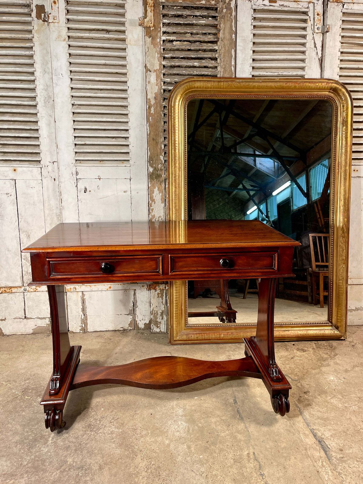 Antique Cuban Mahogany Console/Writing Desk/Side Table Circa 1850 photo Furniture