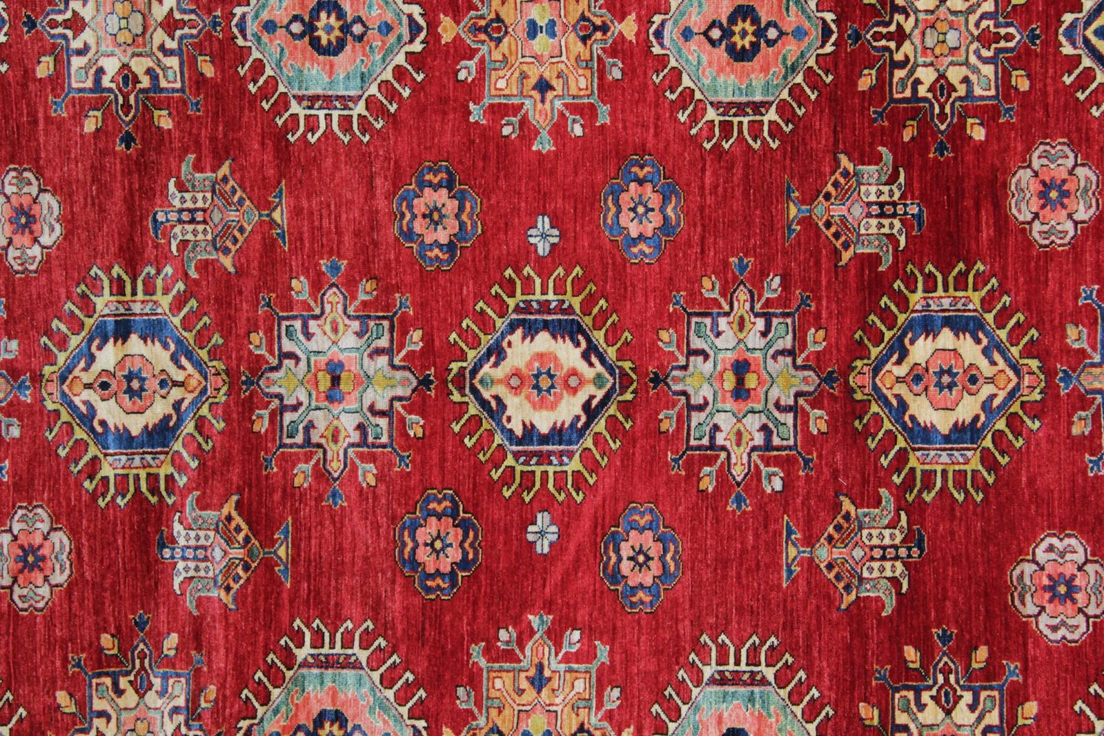 Oriental Rugs, Rustic Primitive Handmade Carpet Red Geometric Rugs 252 X 301 Cm photo Textiles